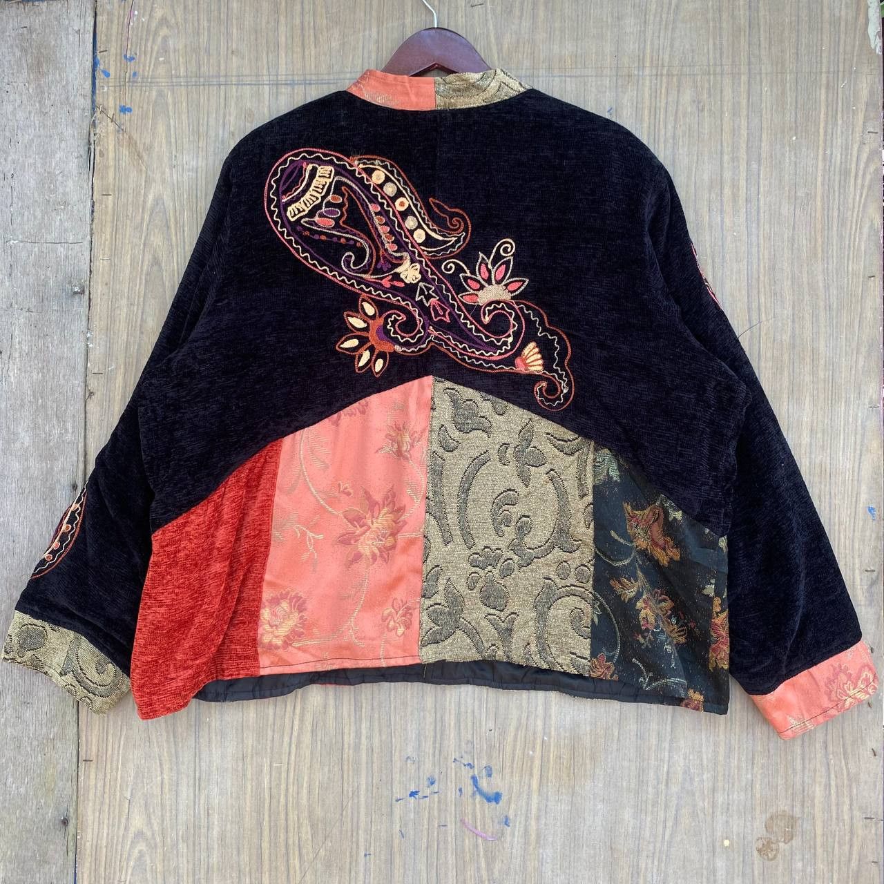 Japanese Brand × Vintage Julia Kim Jacket Tapestry Embroidered Wearable Art Patite Size XXL / US 16-18 / IT 52-54 - 4 Thumbnail