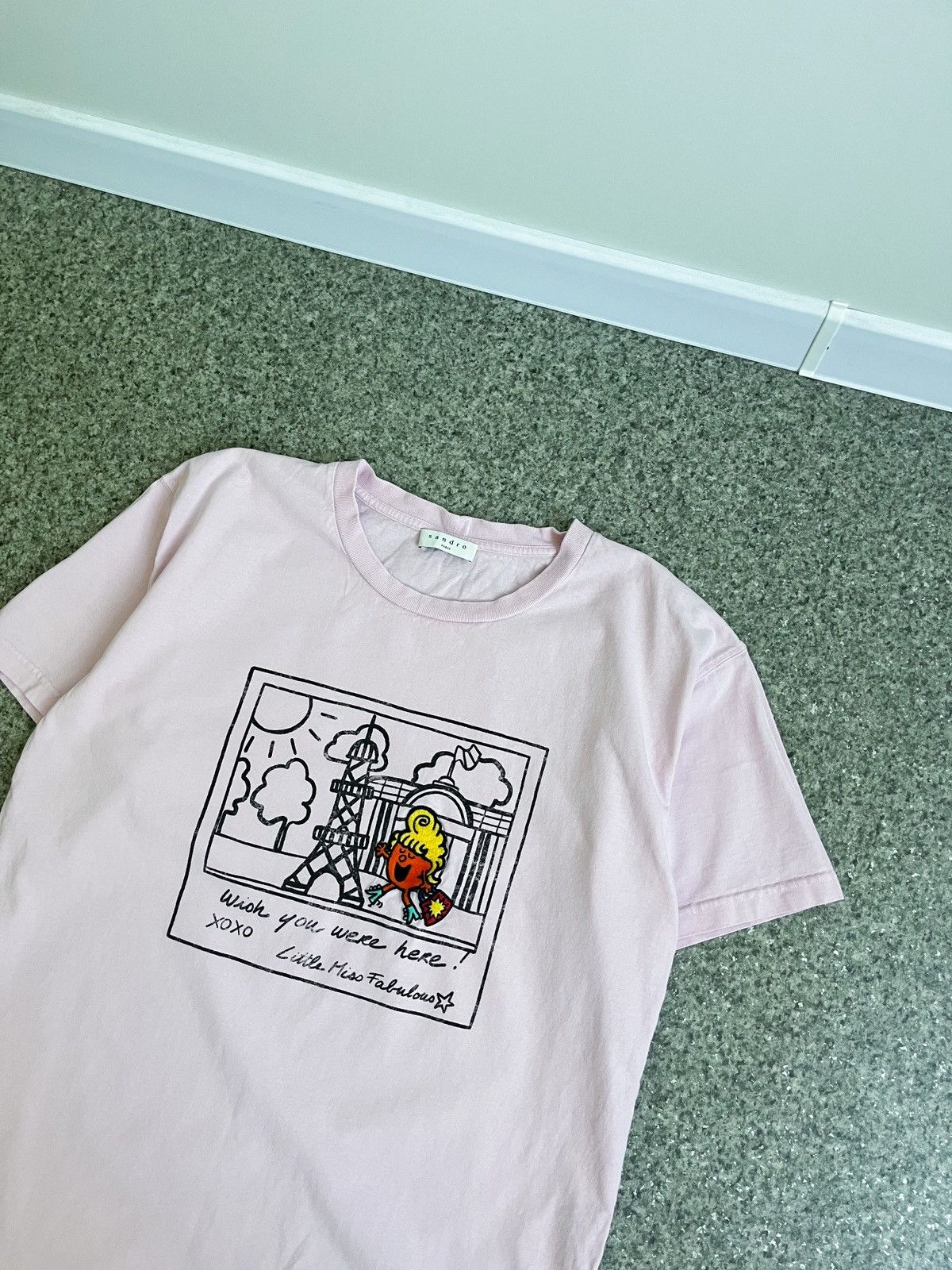 Sandro SANDRO BAD GIRL PRINT TEE MENS SZ 2 Size US M / EU 48-50 / 2 - 2 Thumbnail