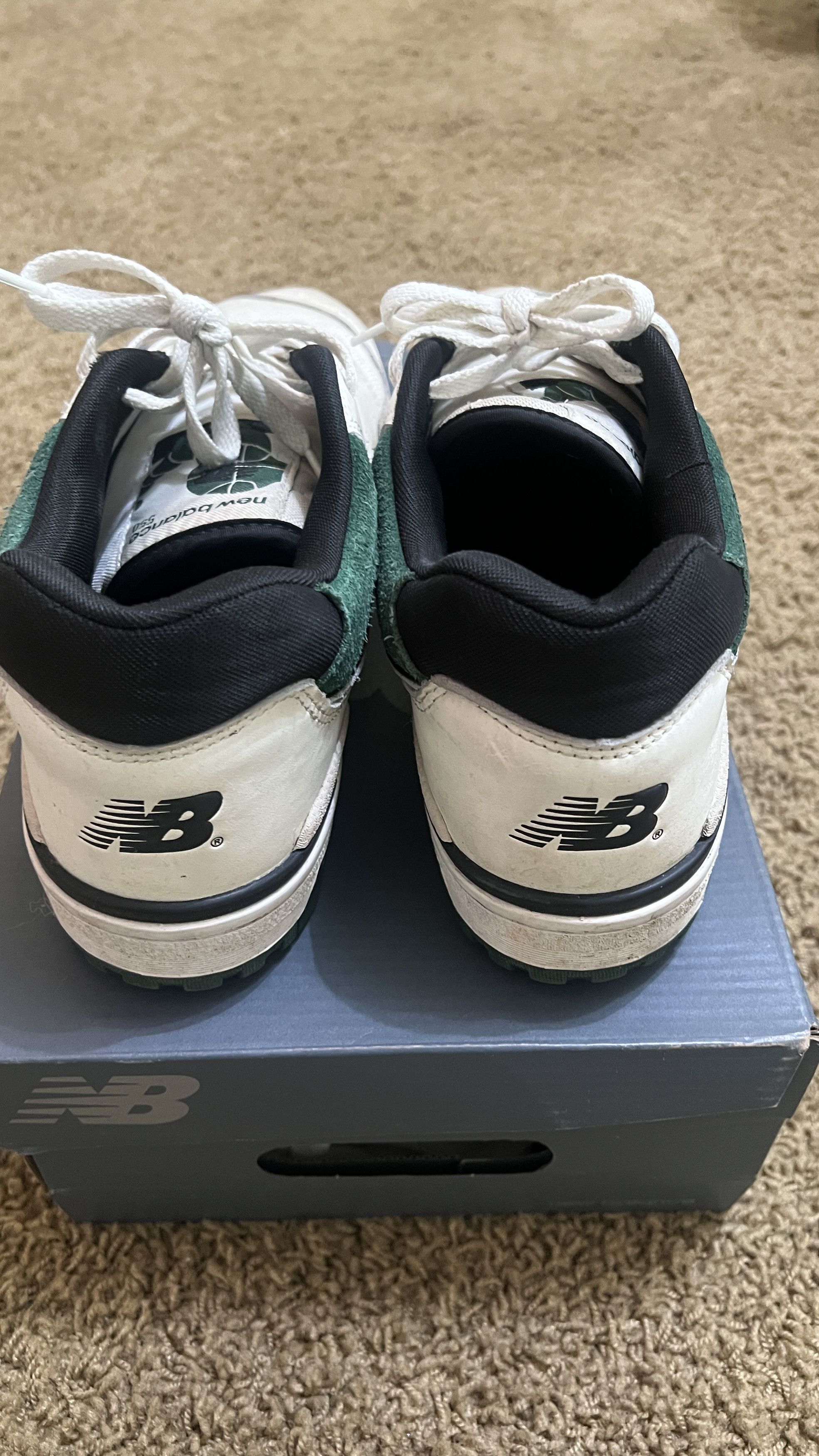 New Balance New Balance 550 White / Green Size US 12 / EU 45 - 4 Thumbnail
