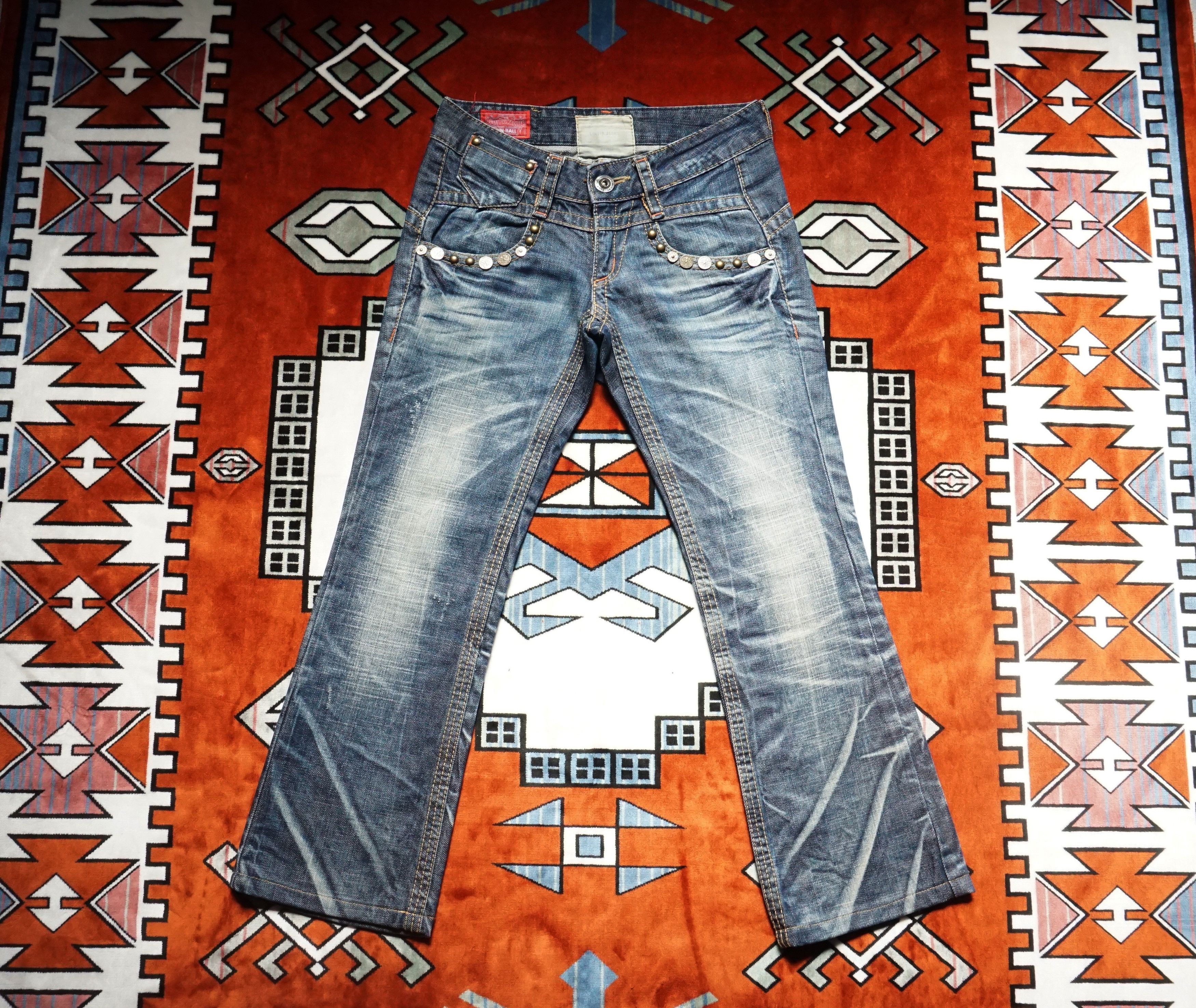 Japanese Brand Exotic vintage Denim Lolita Boot Cut Jeans Size US 28 / EU 44 - 3 Thumbnail