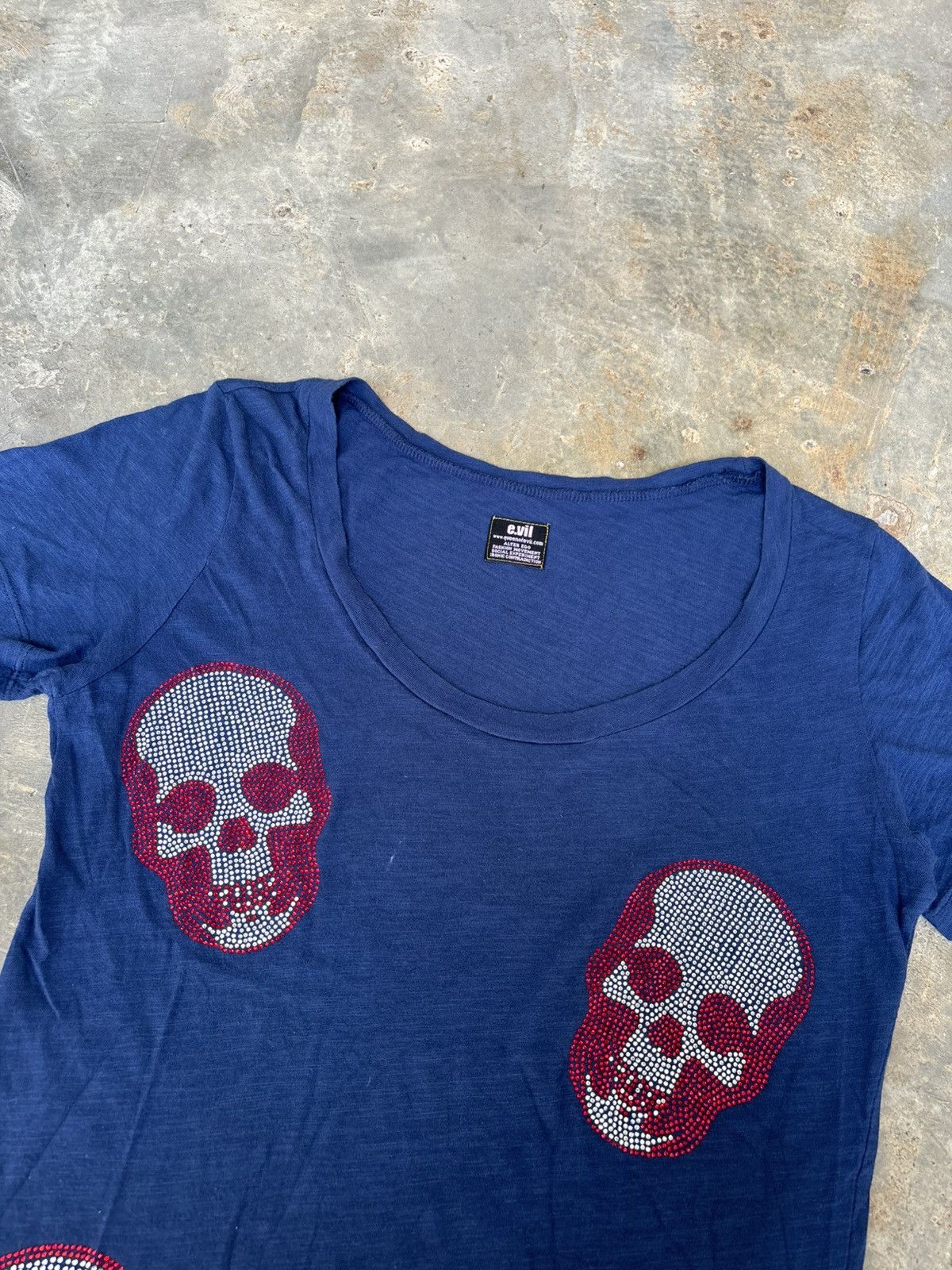 Hysteric Glamour Y2k e.vil Skull Punk NN Style Tshirt Size US S / EU 44-46 / 1 - 3 Thumbnail