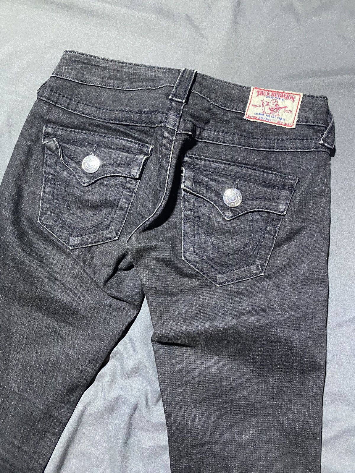 If Six Was Nine × True Religion × Vintage True Religion Women Flare Jeans Size 29" - 2 Thumbnail