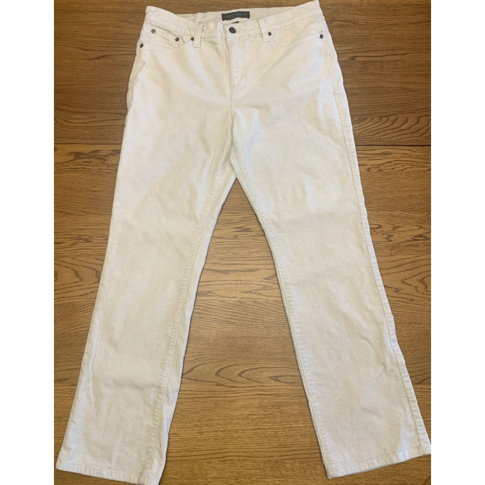 Ralph Lauren VINTAGE Lauren Ralph Lauren Pants Corduroy 32x28.5 Straight Pockets Stretch White 10P Regular Womens Boys Girls Mens Size 24" / US 00 / IT 34 - 2 Thumbnail