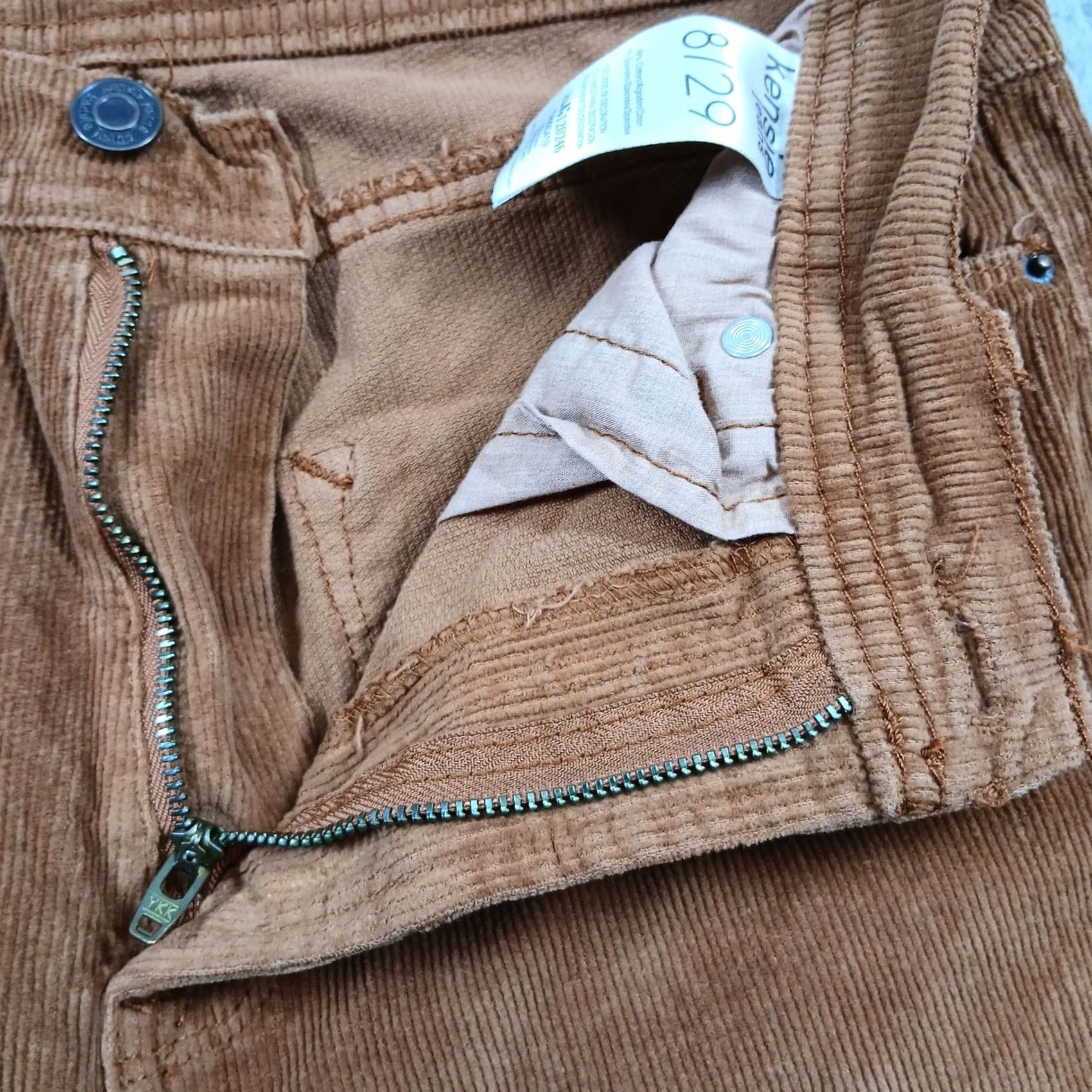 Vintage VINTAGE Kensie Savannah High Rise Flare Corduroy Pants Women 8/29 Rust Orange EUC Size 29" - 7 Thumbnail