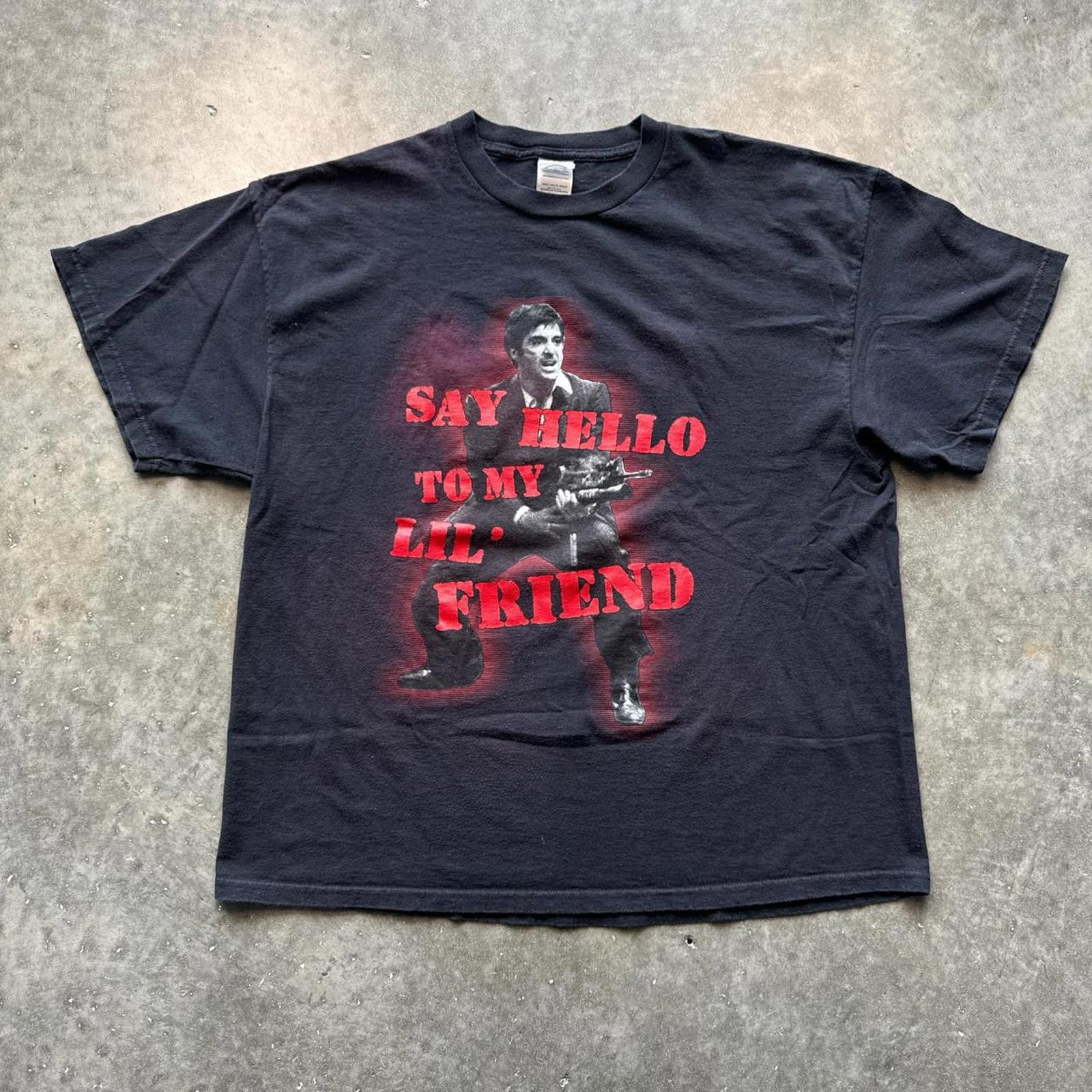 Other Scarface "Say Hello To My Little Friend" Vintage Y2k T-Shirt Size US XL / EU 56 / 4 - 1 Thumbnail