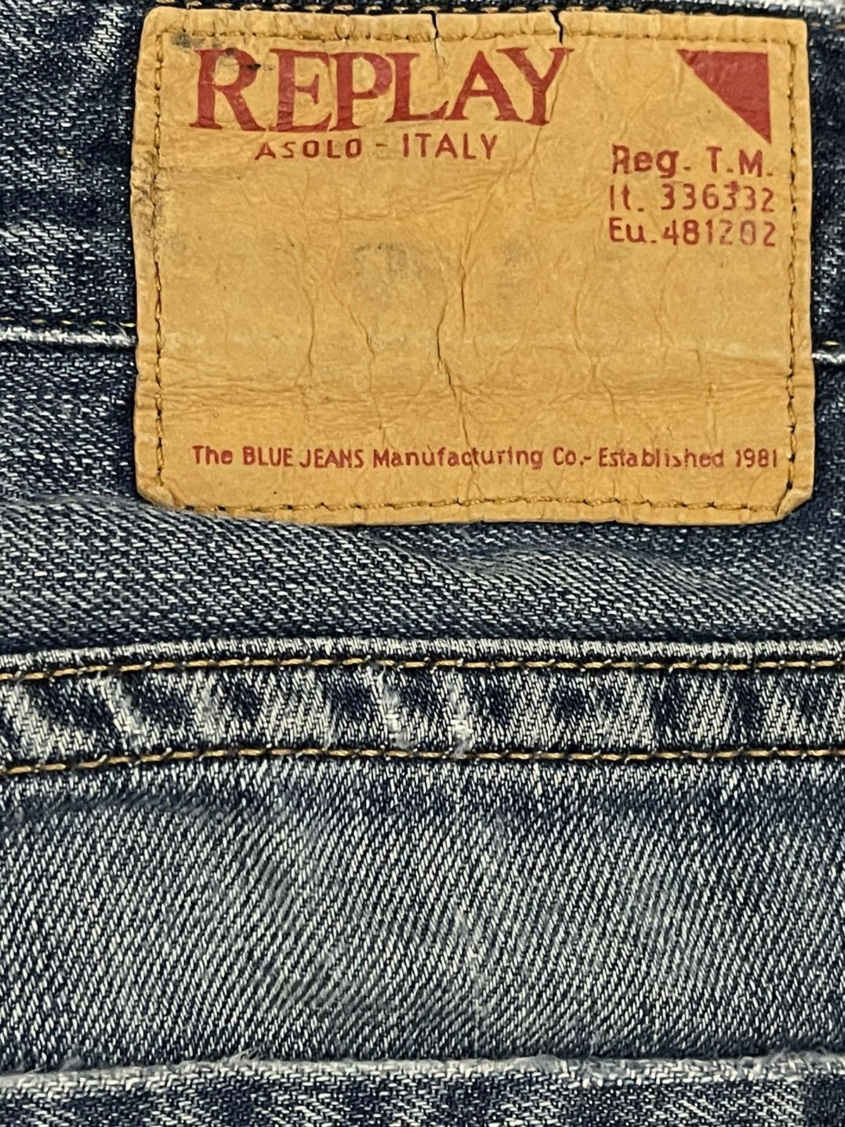 Replay Vintage 90s Replay Blue Wash Style Loose Jeans Size US 32 / EU 48 - 7 Thumbnail