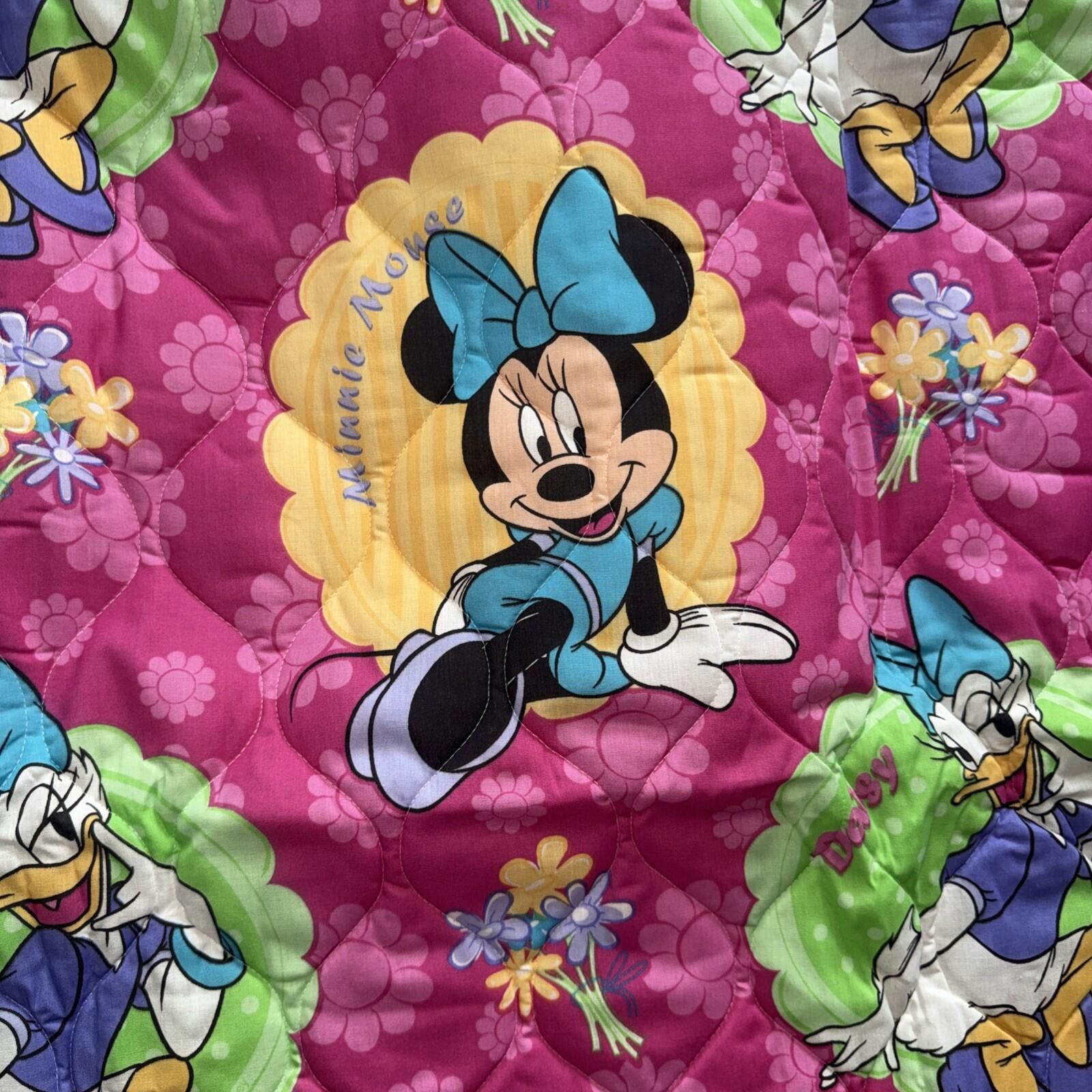 Other Vtg Disney Minnie Mouse Daisy Duck Quilt Sheet 80’s Crib Size ONE SIZE - 4 Thumbnail