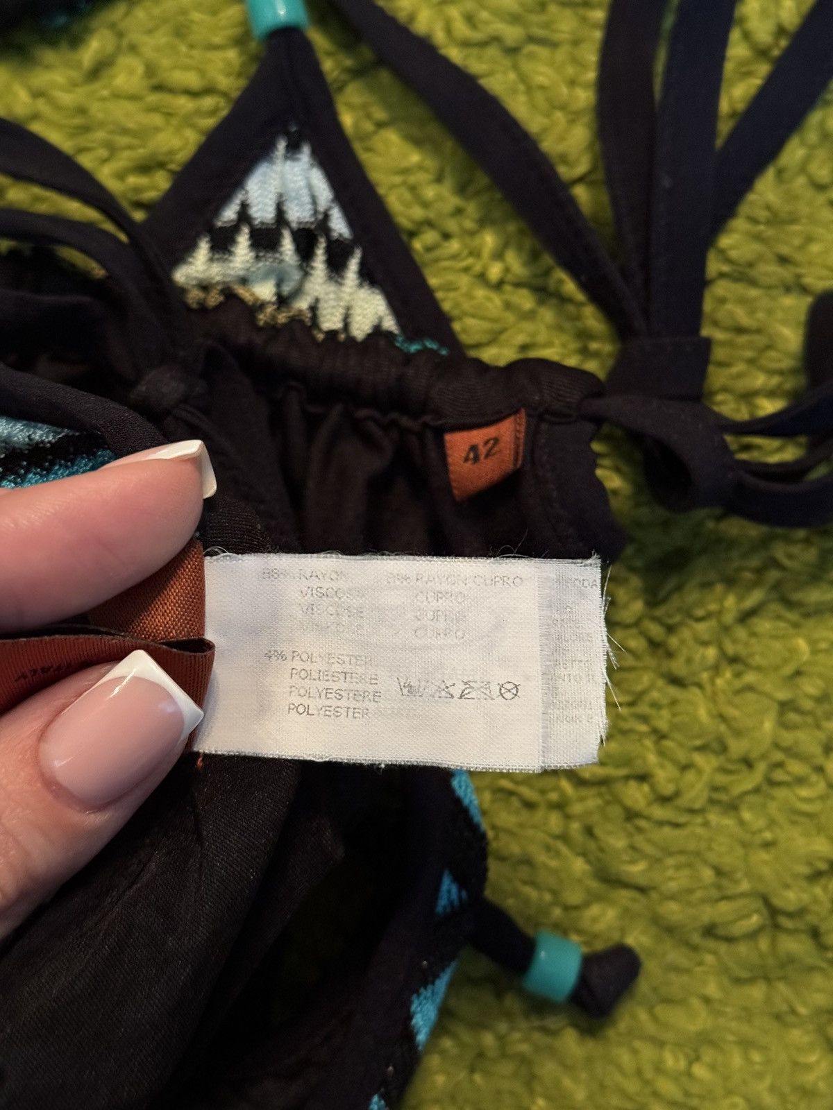 Missoni Missoni coloured zig zag pattern bikini set panties + bra Size ONE SIZE - 7 Thumbnail