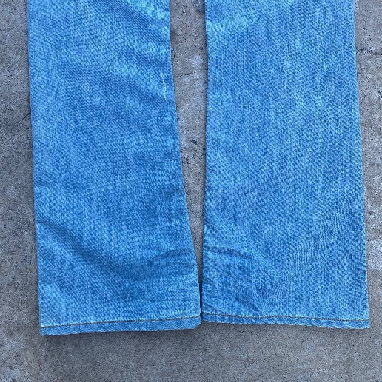 If Six Was Nine Vintage Japan Crosshatch Jeans Crazy W32xL34 Y2K 00s USA Size US 32 / EU 48 - 9 Thumbnail