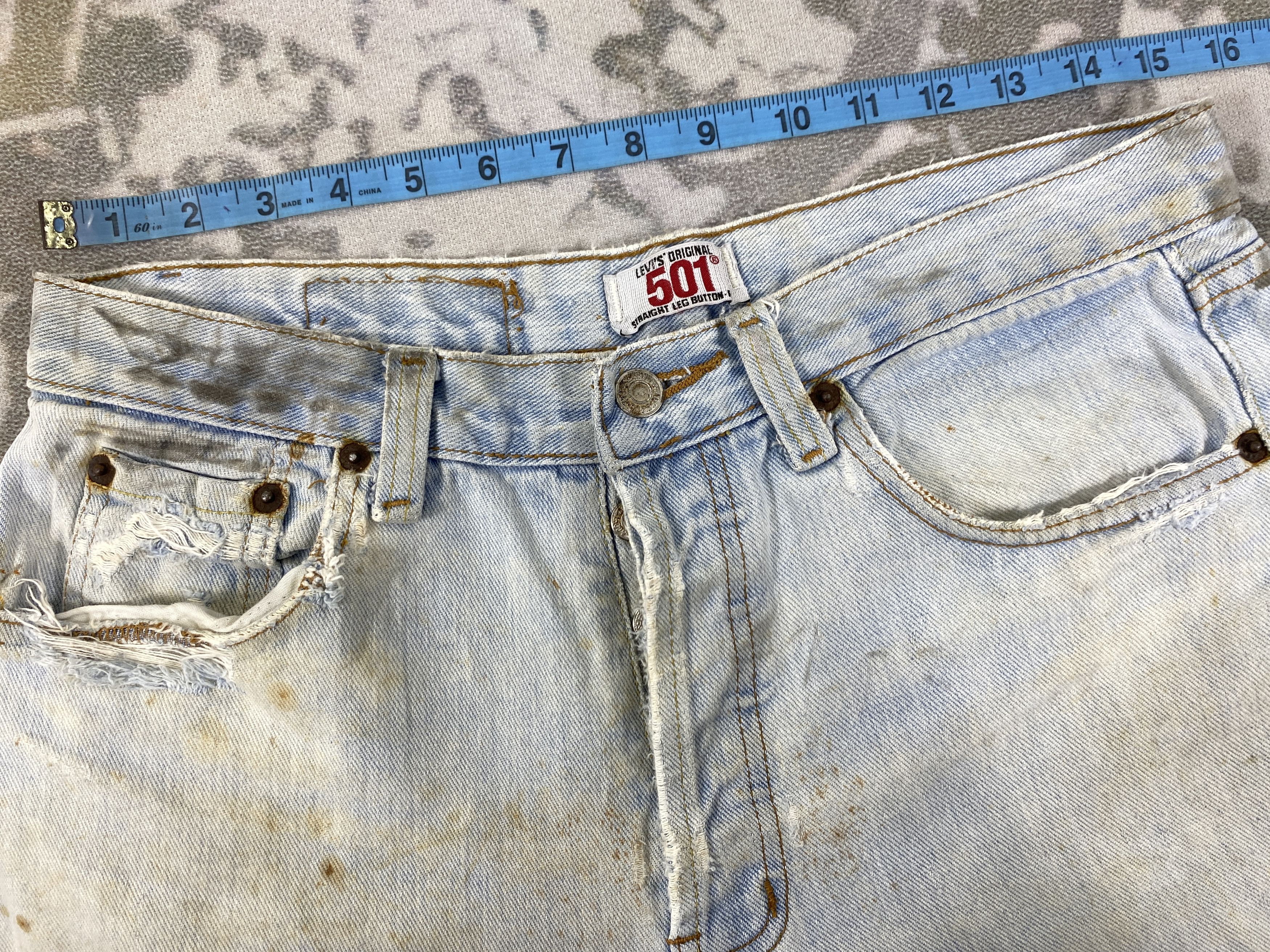 Levi's Light Blue Wash Vintage Levi's 501 Jeans 31x29 Denim -JN1593 Size US 31 - 5 Thumbnail