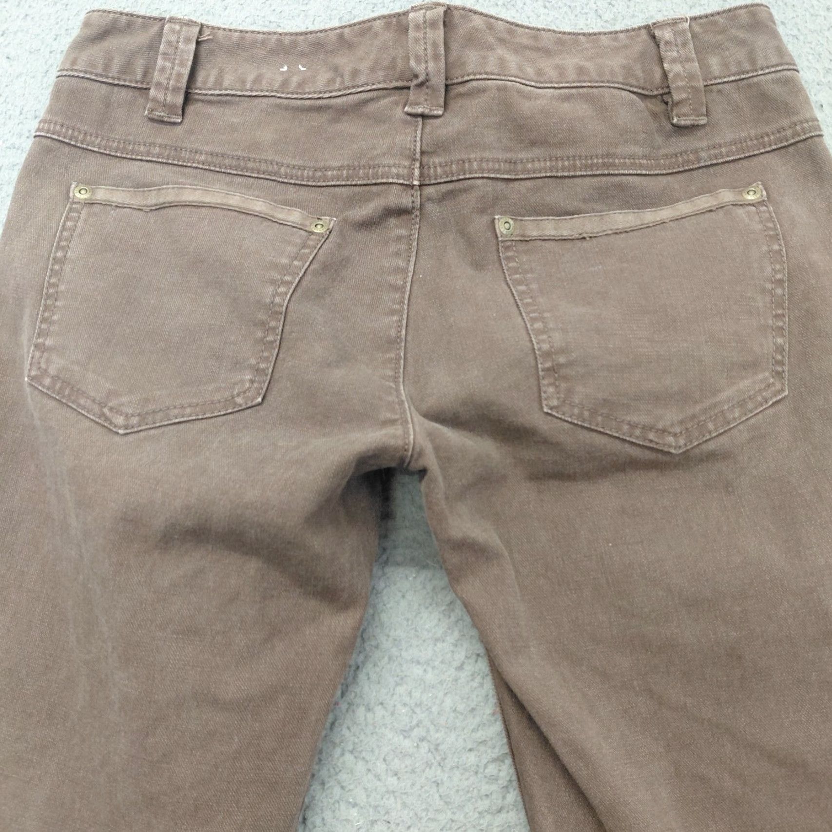 Express Express Jeans Women’s Size 6 Brown Denim Editor Design Studio Straight Stretch Jeans Size 28" / US 6 / IT 42 - 4 Thumbnail