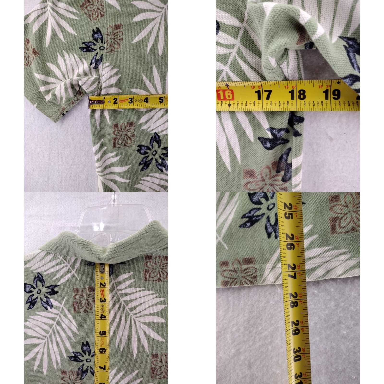 Ralph Lauren Chaps Ralph Lauren Polo Shirt Polo Hawaiian Floral Short Sleeve Aloha Green 100% Cotton MENS XL Size US S / EU 44-46 / 1 - 8 Thumbnail