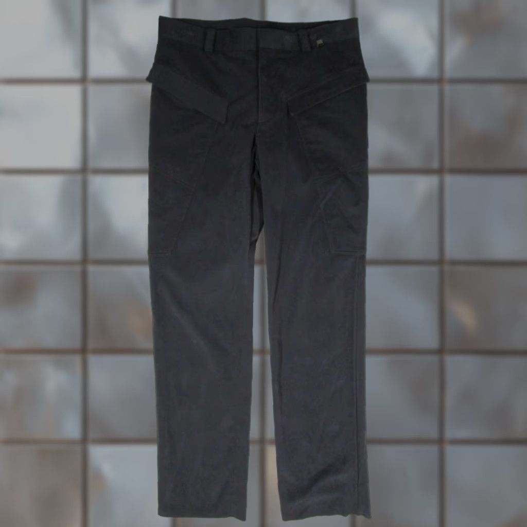 Versace VINTAGE Versace Pants Men's Black Cargo 50 IT Regular Straight 33x35 Cotton Blend Zipper Logo 90s Modern Mens Size US 34 / EU 50 - 1 Thumbnail