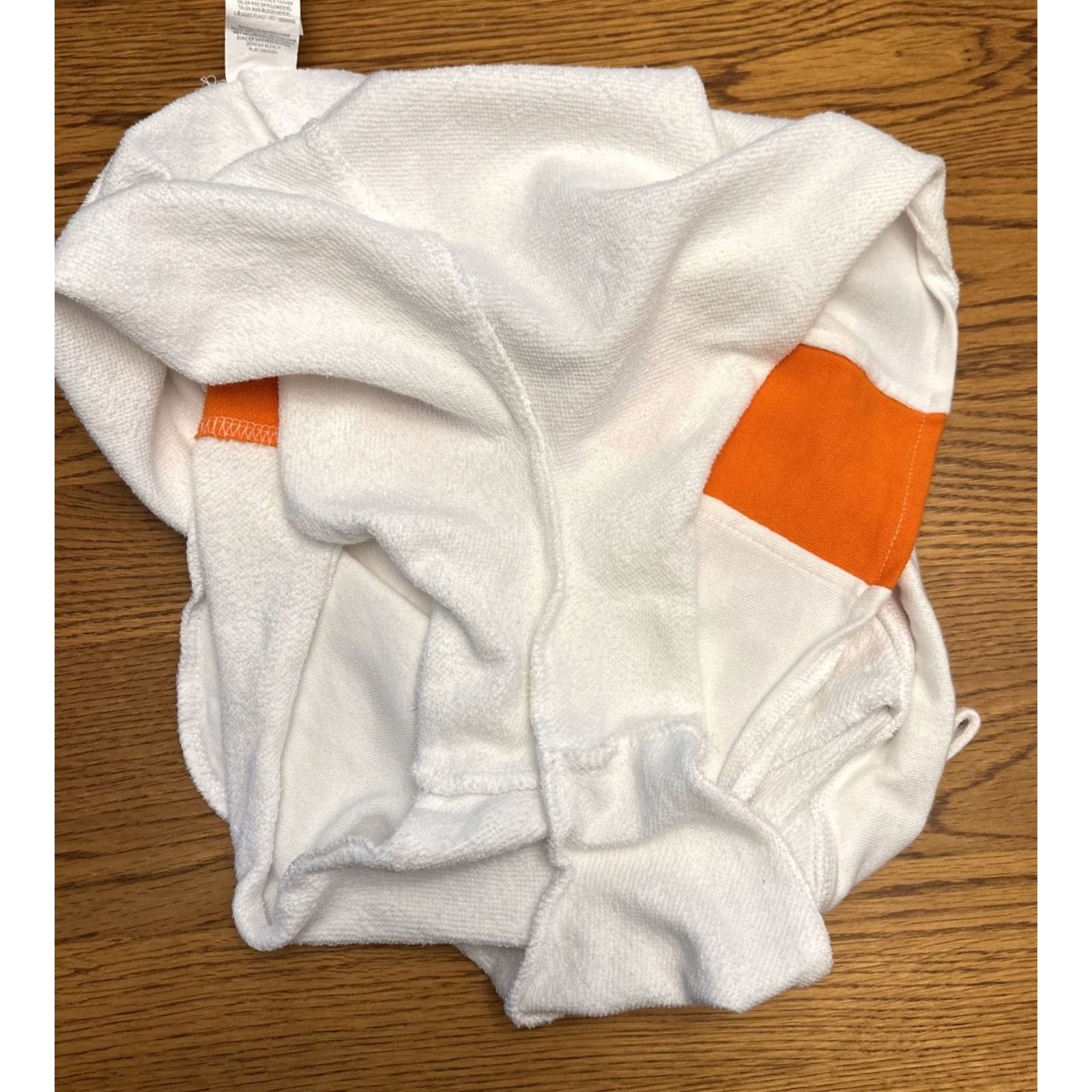 Fabletics Fabletics Shorts Womens XL White Women orange stripe Stretch Drawstring pockets Size 40" / US 18 - 6 Thumbnail