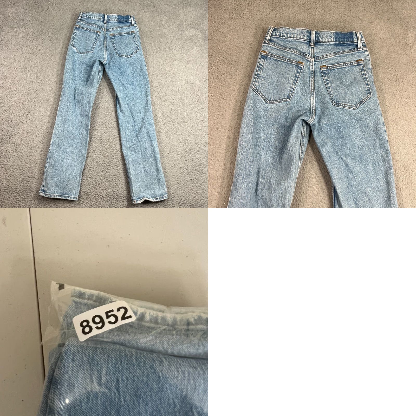Abercrombie & Fitch Abercrombie & Fitch Ultra High Rise 90s Straight Jeans Size 00/24 Light Wash Blue 5-Pocket Womens Size 24" / US 00 / IT 34 - 8 Thumbnail