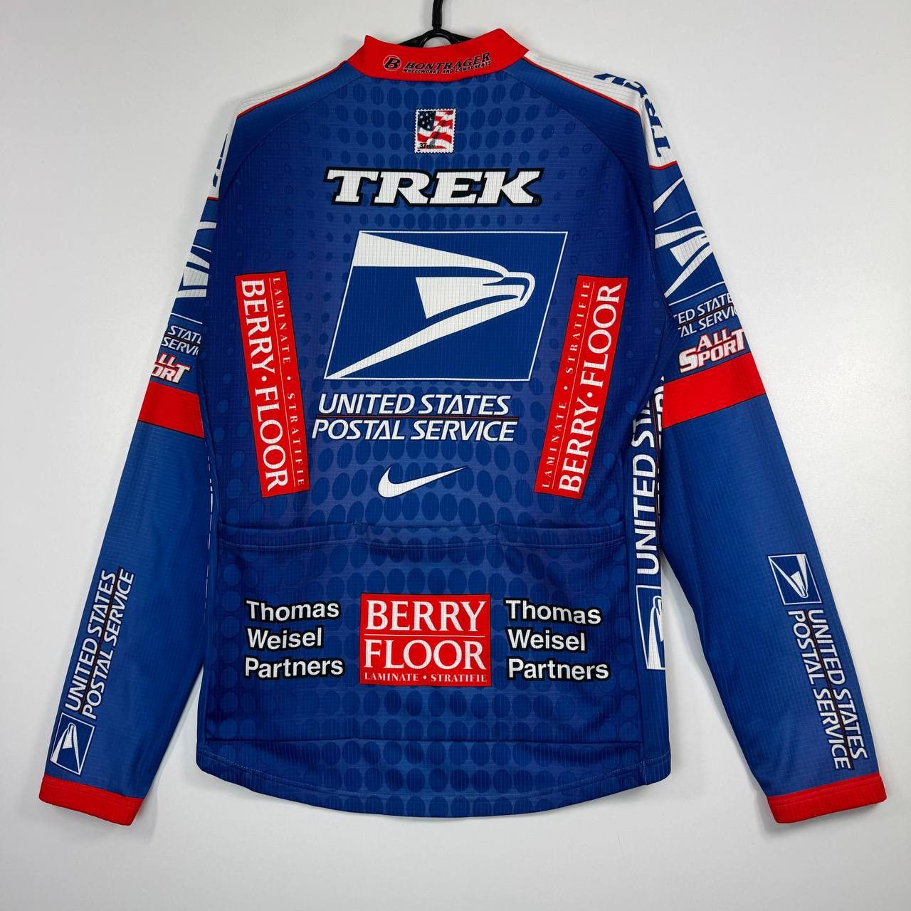 Other USPS Cycling Jersey Long Sleeve Blue Red Mens Size M Size US M / EU 48-50 / 2 - 7 Thumbnail