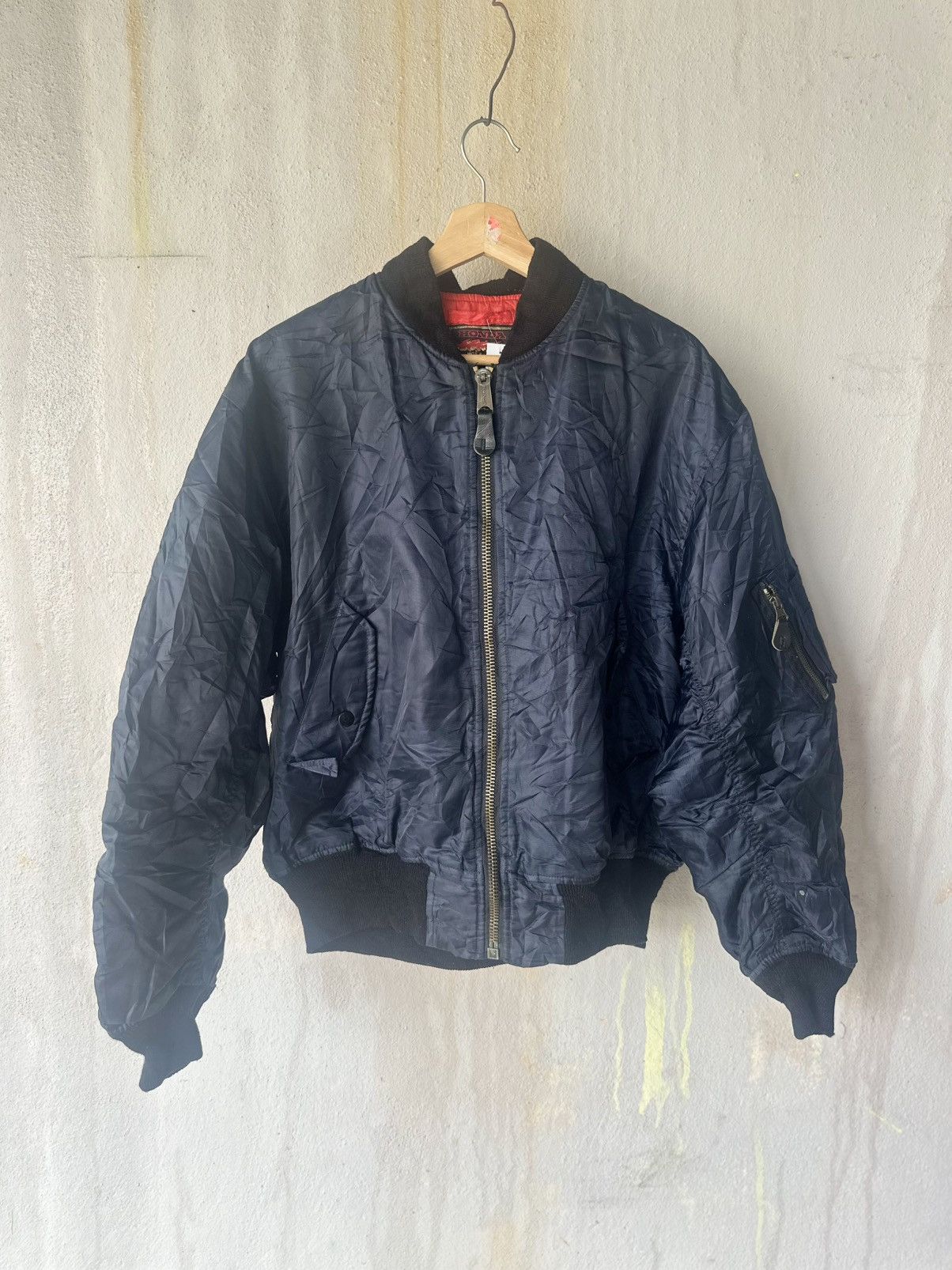 Honda Vintage 80’s Honda Racing Red Wings staff bomber jacket Size US XL / EU 56 / 4 - 2 Thumbnail