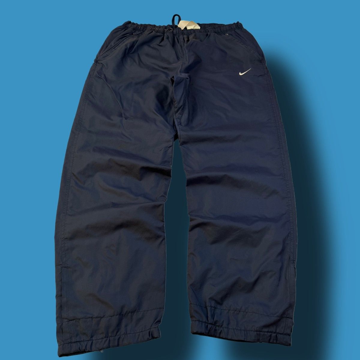 Nike × Vintage NIKE VINTAGE BASIC LOGO OVERSIZE BAGGY PANTS Size US 34 / EU 50 - 1 Thumbnail