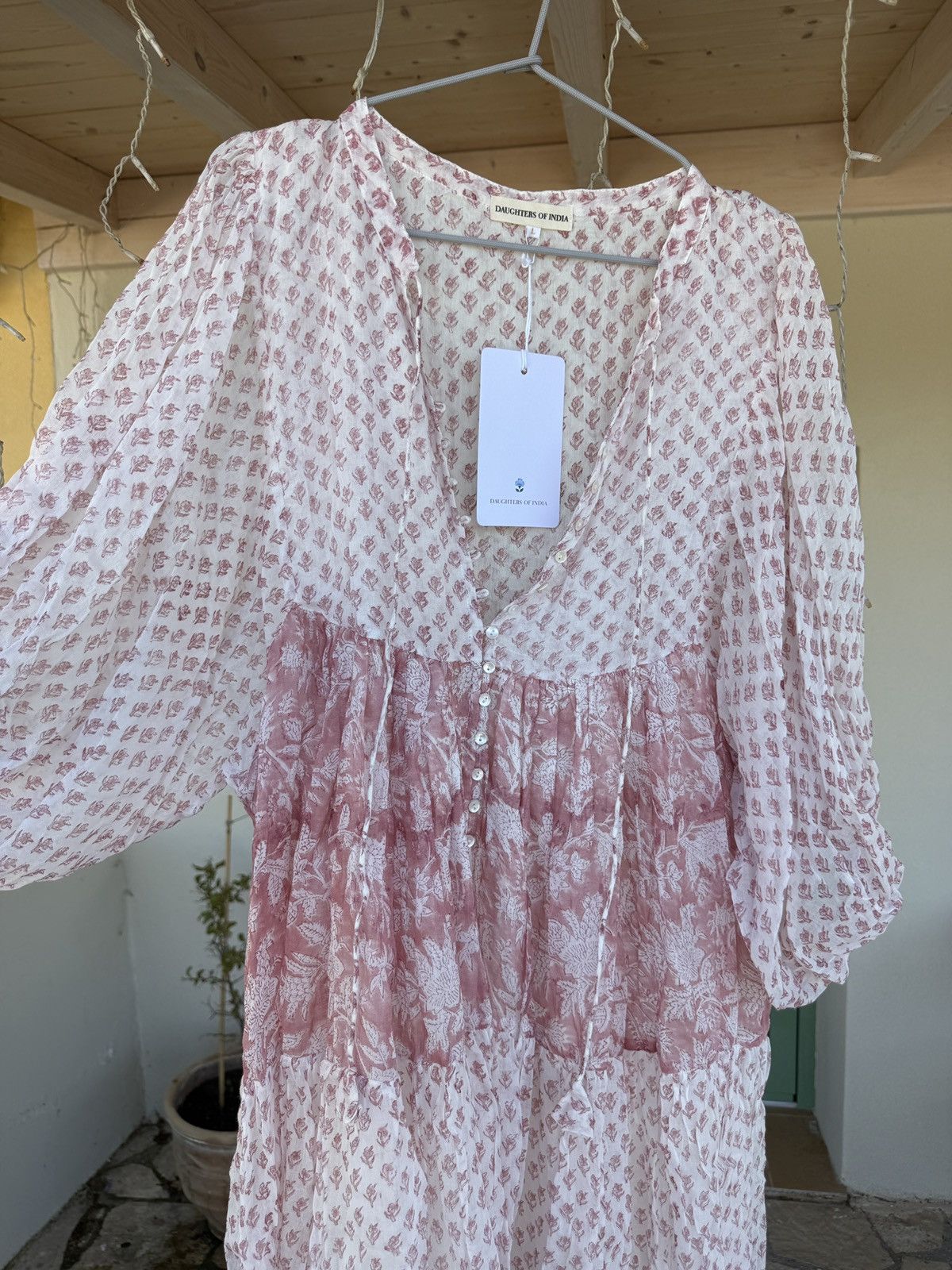 Other Daughters of India - Nora Dress in Primrose - Size L - New! Size L / US 10 / IT 46 - 5 Thumbnail