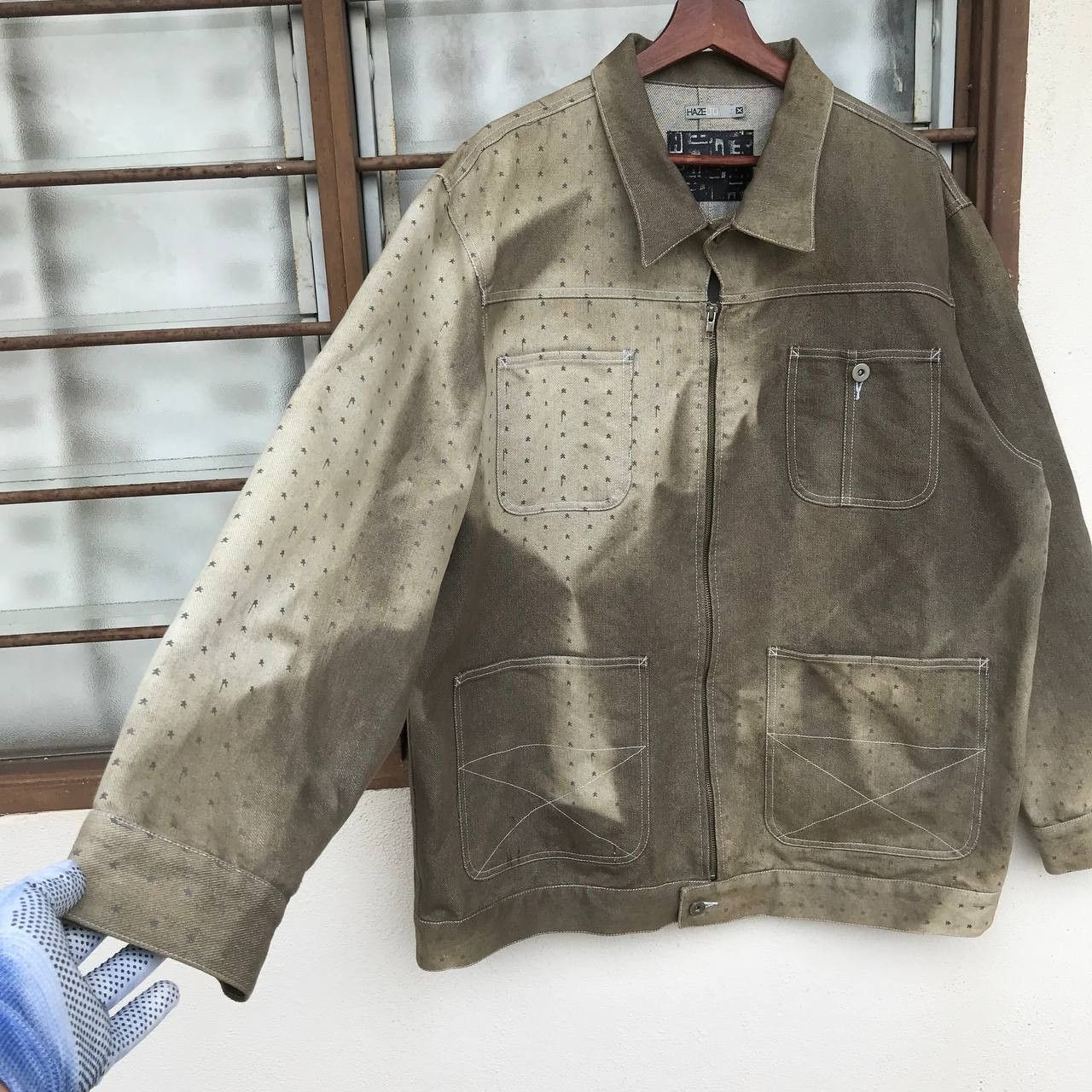 Haze VINTAGE HAZE FADED CHORE JACKET PAINTED DOT Size US XL / EU 56 / 4 - 14 Thumbnail
