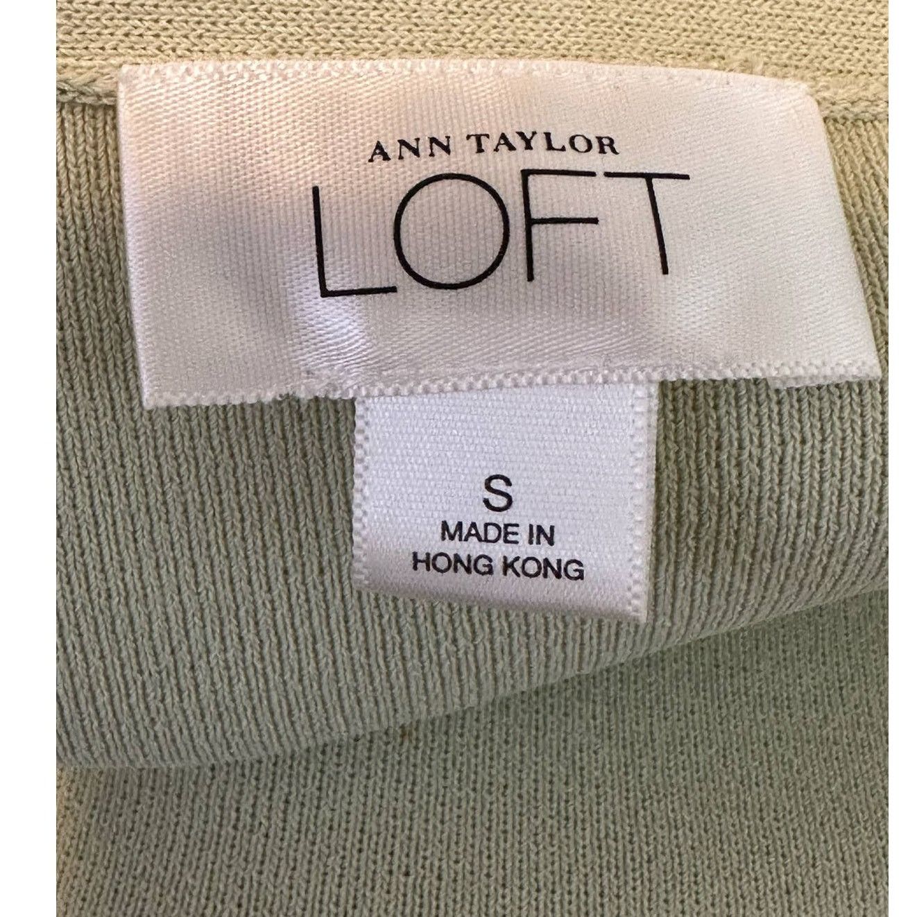 Loft Loft light green 3/4 sleeves button cardigan size small Size S / US 4 / IT 40 - 3 Thumbnail