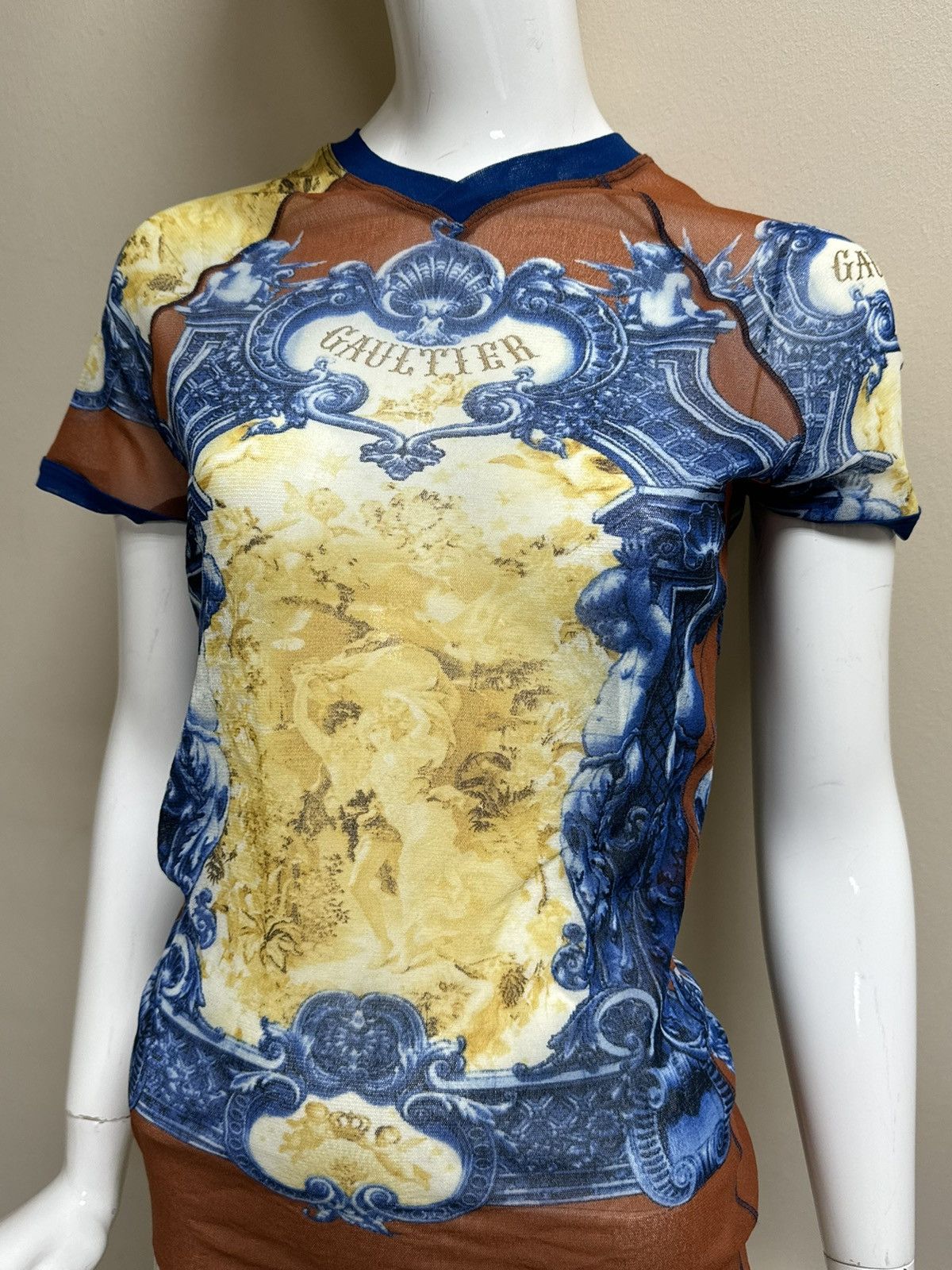Jean Paul Gaultier Jean Paul Gaultier Soleil ss98 meshtop 90s 00s y2k Size L / US 10 / IT 46 - 9 Thumbnail