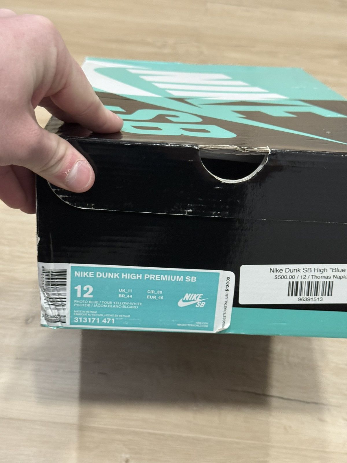 Nike Nike SB Dunk High Familia Blue Ox Sneakers Size US 12 / EU 45 - 20 Thumbnail