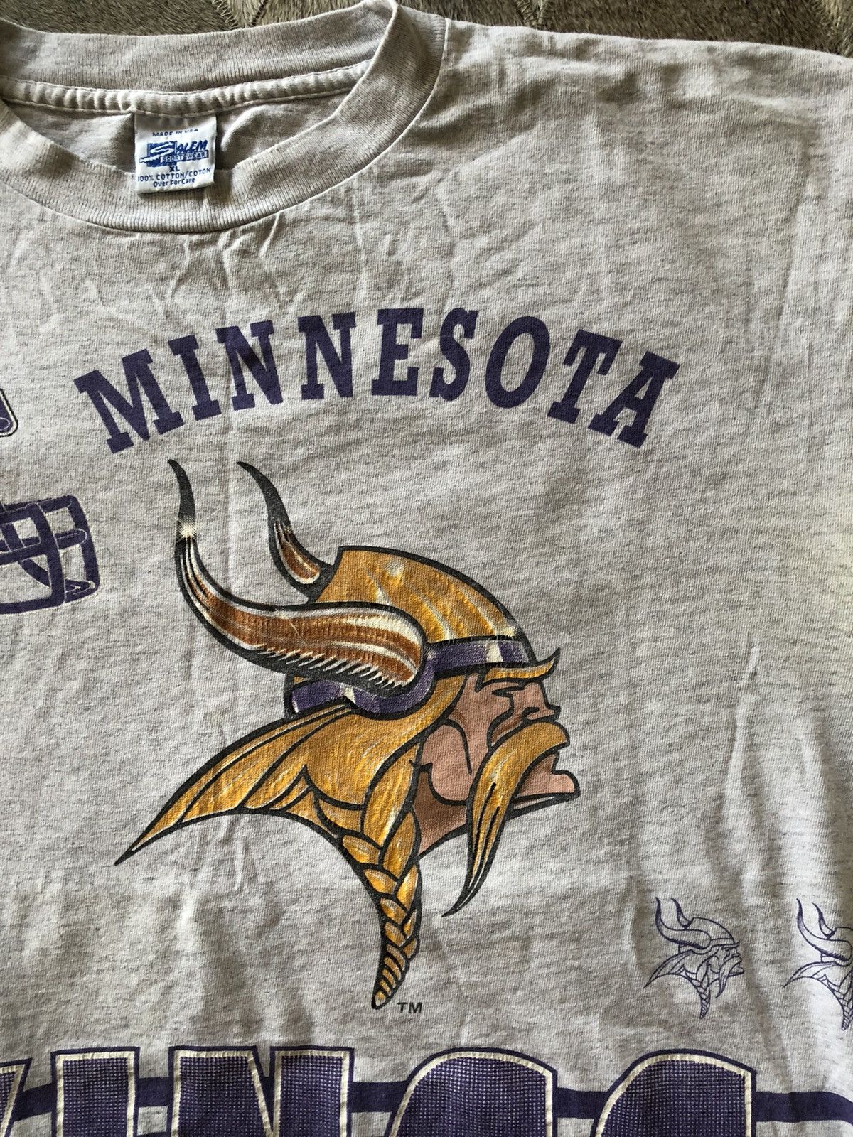 NFL × Salem Sportswear × Vintage Vintage AOP Vikings Salem sportswear graphic ter Size US XL / EU 56 / 4 - 8 Thumbnail