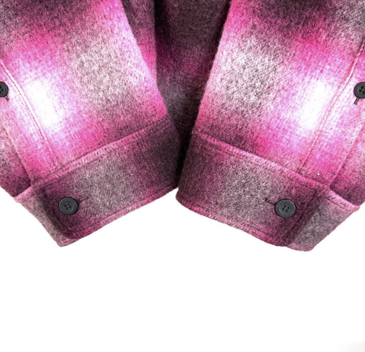 Balenciaga Balenciaga Pink Breasted Shearling Plaid Jacket Shirt K12 Size US M / EU 48-50 / 2 - 5 Thumbnail