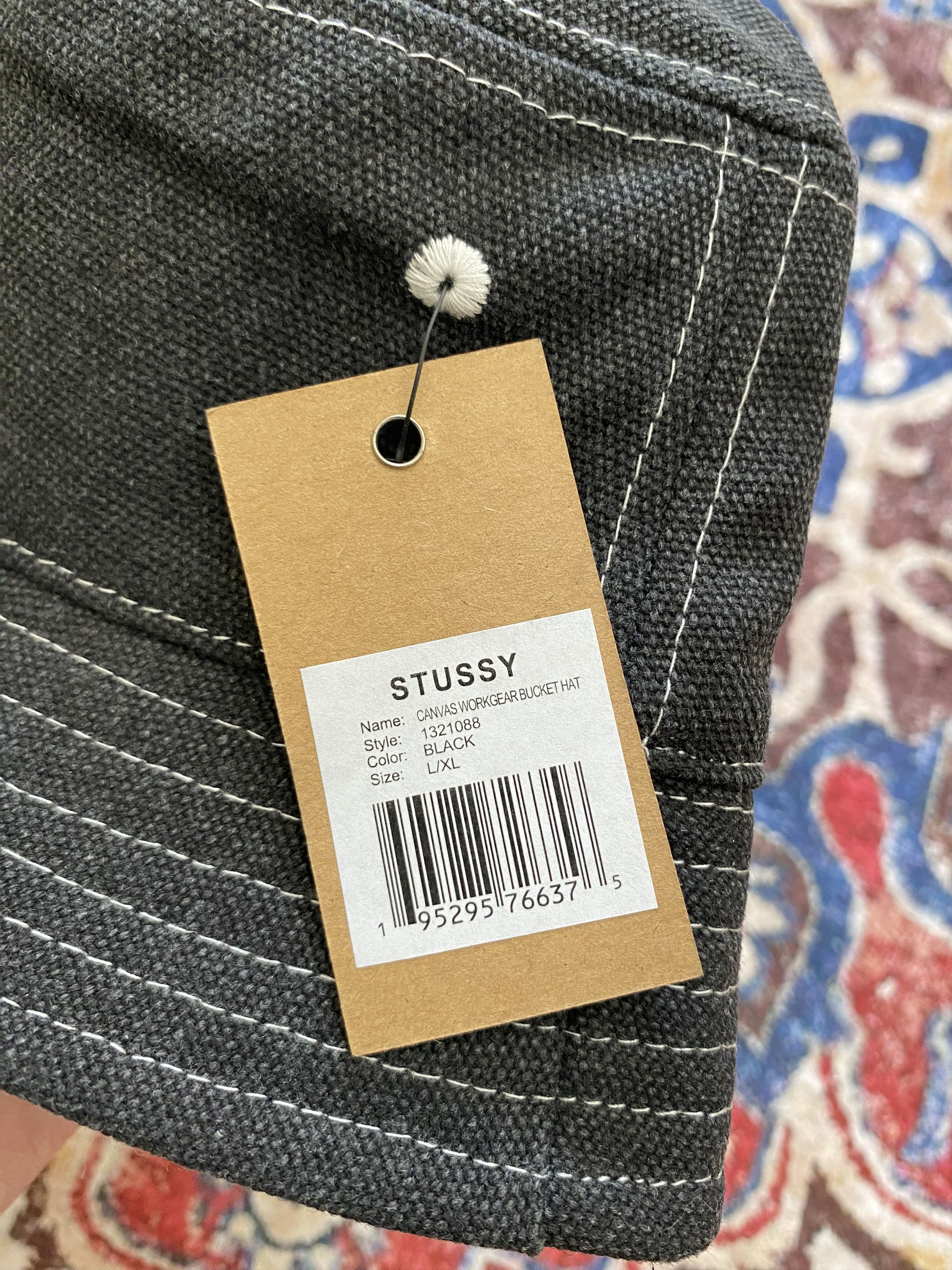 Stussy Stussy Canvas Work Gear Bucket Hat - Black Size ONE SIZE - 5 Thumbnail