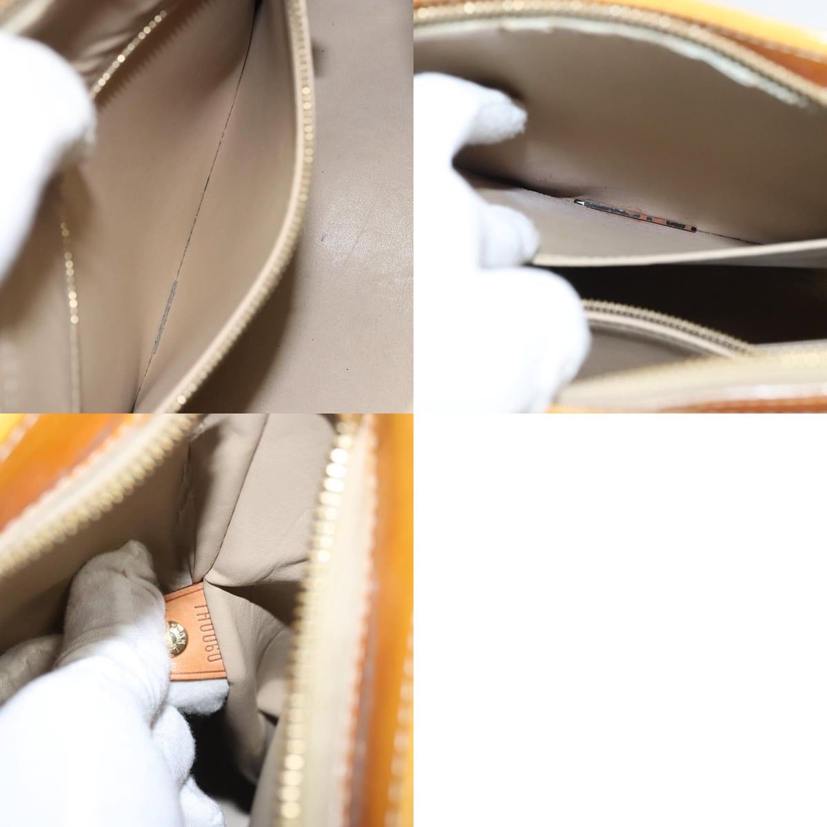 Louis Vuitton LOUIS VUITTON Monogram Vernis Houston Hand Bag Beige M91004 Size ONE SIZE - 13 Thumbnail