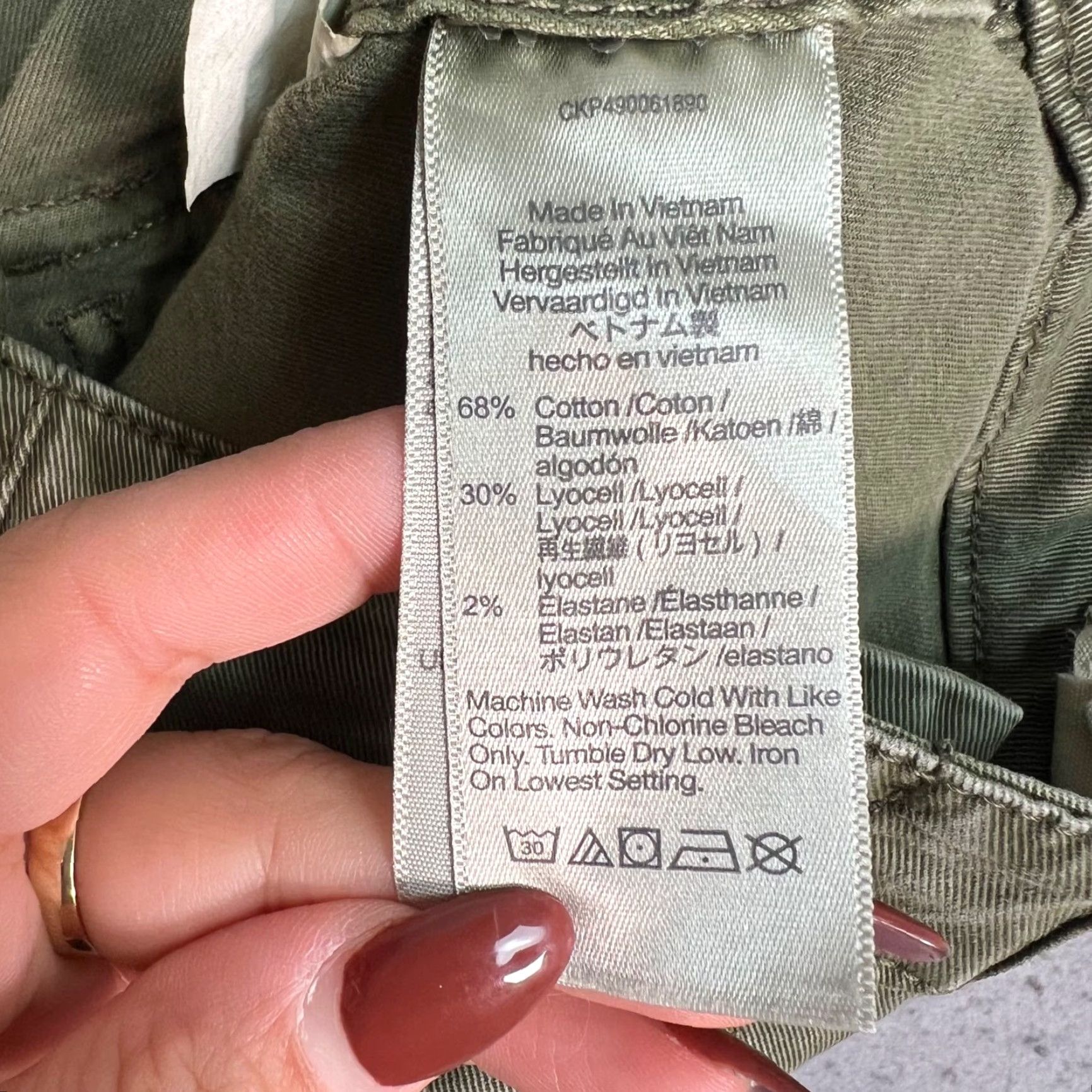 Madewell Madewell Womens Pants Green Cotton Blend Slim Straight Chino 26 Tall Adult Womens Inseam 31 High Rise Pockets Casual Size 26" / US 2 / IT 38 - 5 Thumbnail