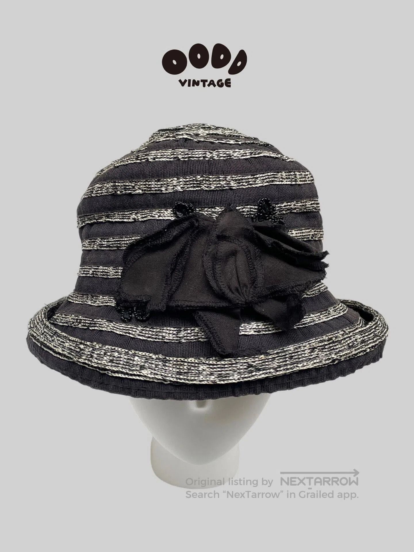Dolce Vita Vintage Floral Beaded Bell Hat. Size ONE SIZE - 1 Thumbnail