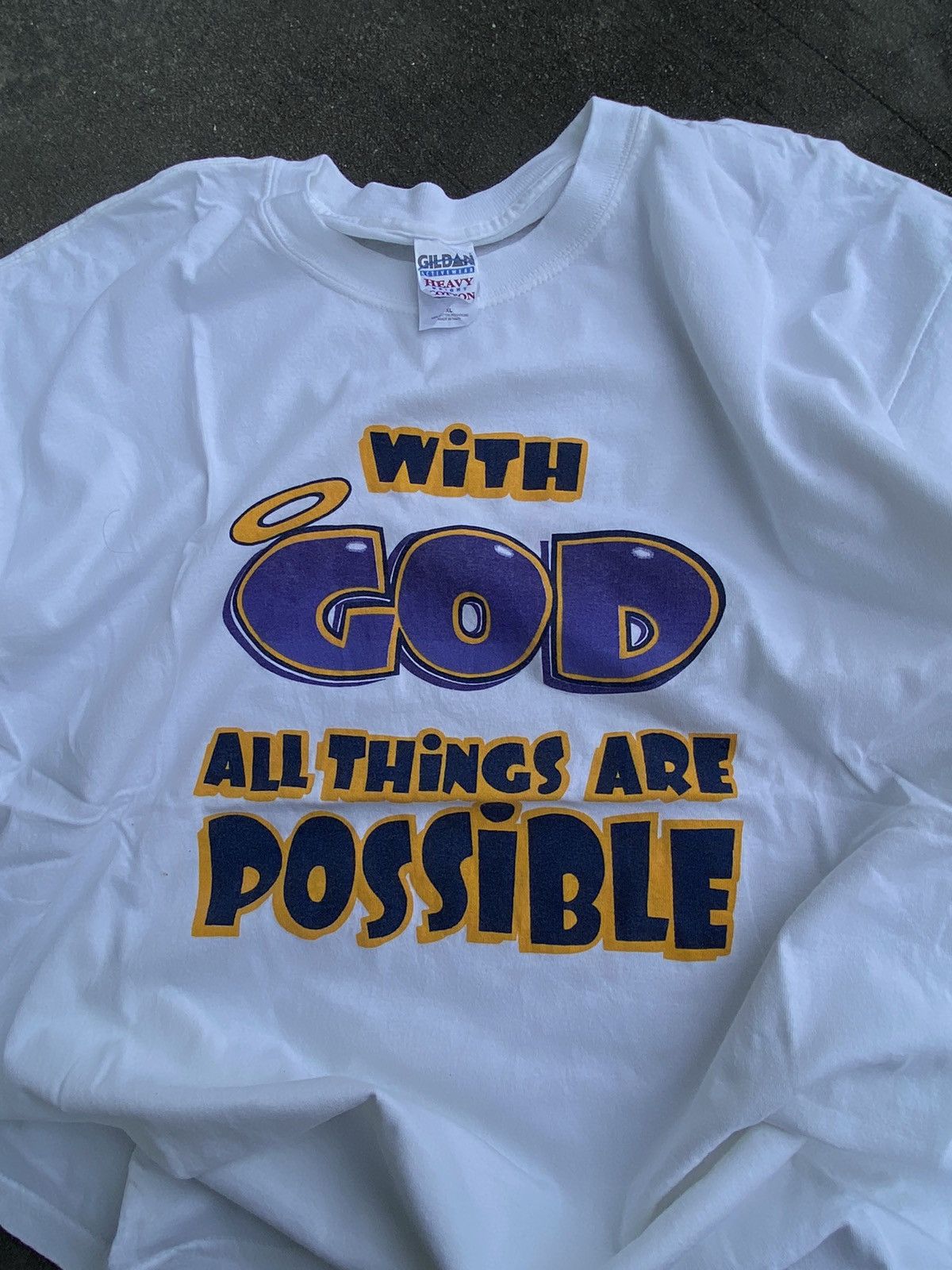 Vintage Vintage God Humor Wording Size US L / EU 52-54 / 3 - 3 Thumbnail