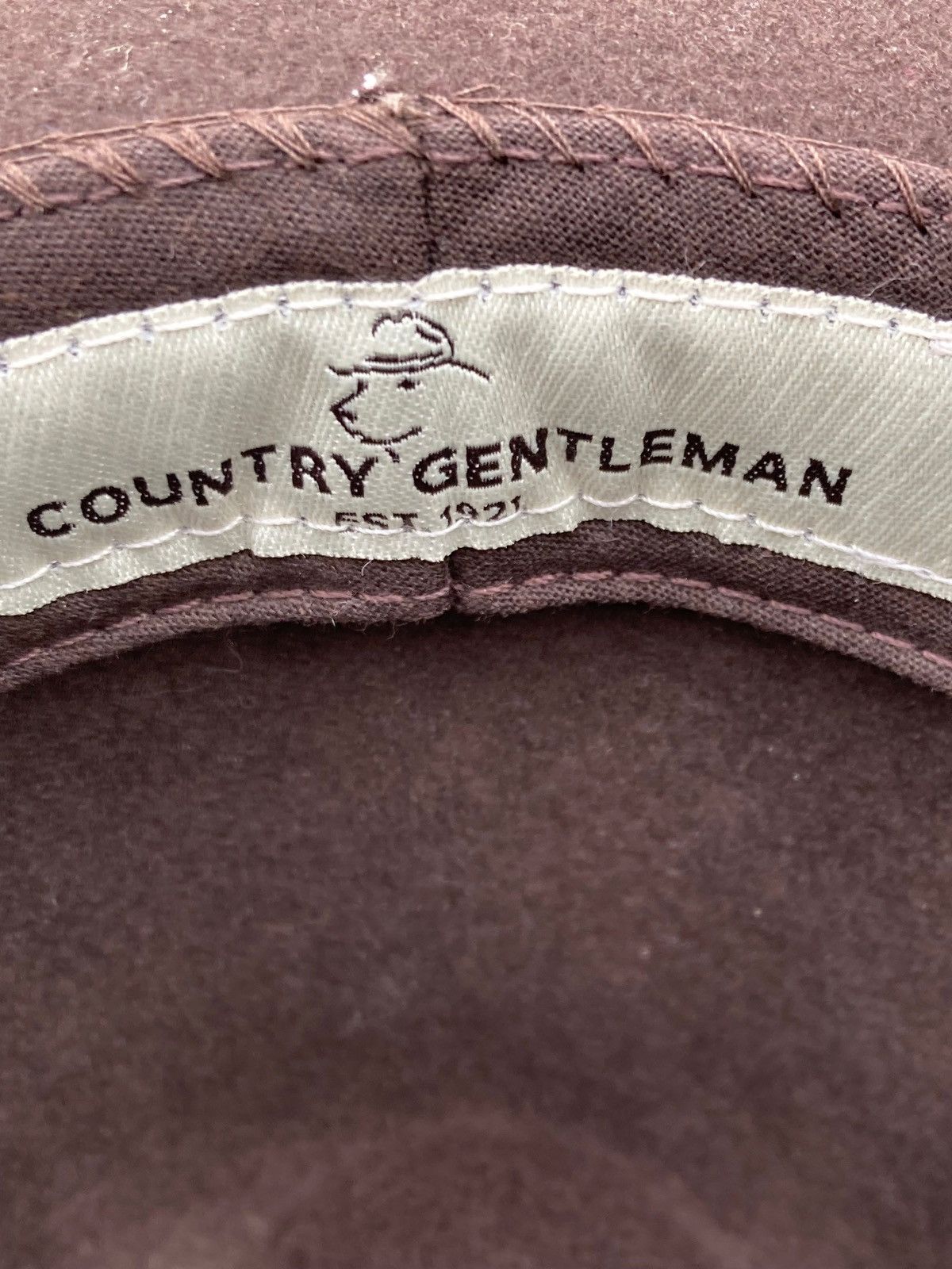 Vintage Vintage Country Gentleman Wilton Brown Wool Hat USA Fedora Size ONE SIZE - 5 Thumbnail