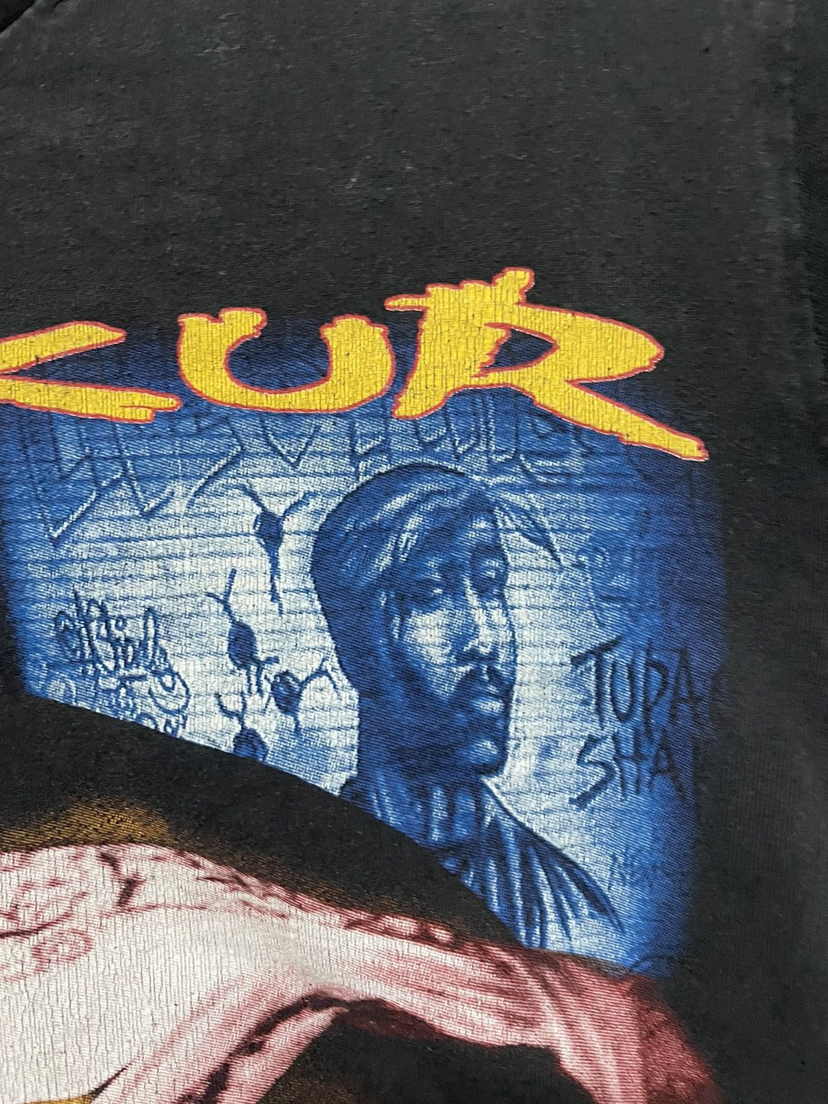 Band Tees × Rap Tees × Vintage Vintage 90s Tupac Shakur T Shirt Rap Tee Size US S / EU 44-46 / 1 - 6 Thumbnail