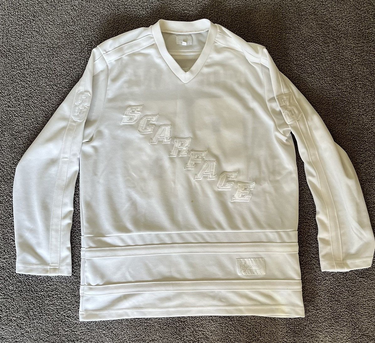 Supreme Supreme X Scarface Hockey Jersey White Large Bogo New York | Grailed