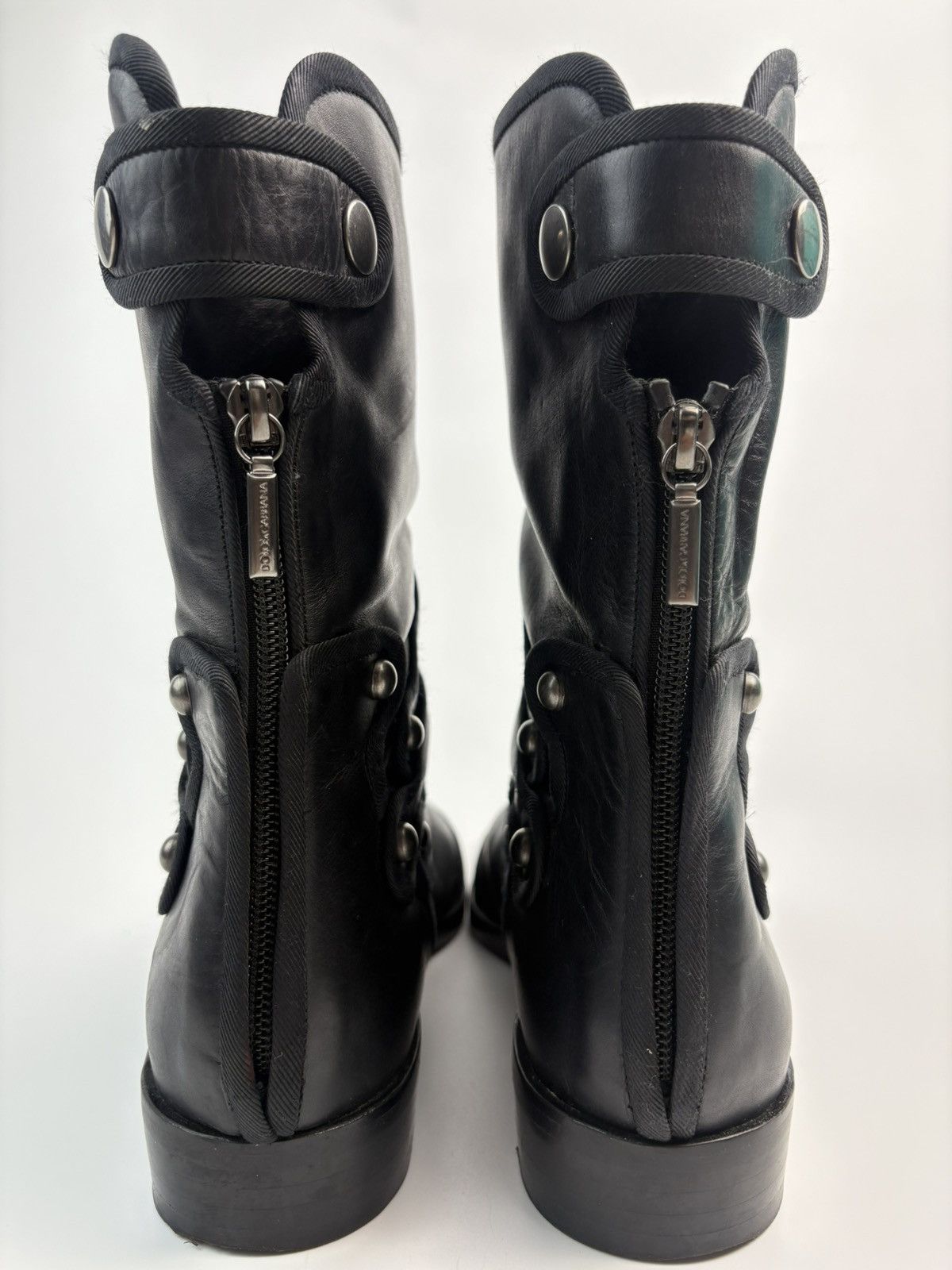 Dolce & Gabbana Dolce & Gabbana Leather Riding Boots Size US 8.5 / IT 38.5 - 5 Thumbnail