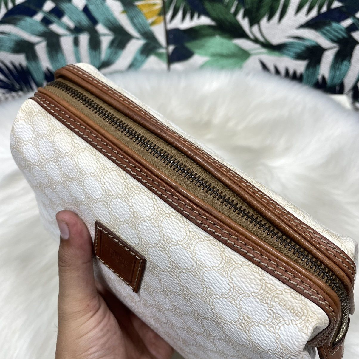 Celine Authentic Vtg. CELINE Macadam Clutch Bag Size ONE SIZE - 11 Thumbnail
