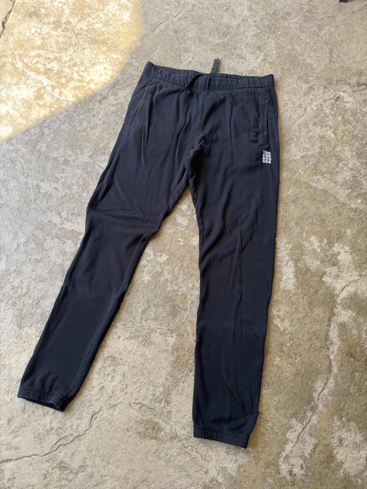 Chrome Hearts CH Y NOT Embroidered Logo Sweatpants (SIZE LARGE) Size US 34 / EU 50 - 1 Thumbnail