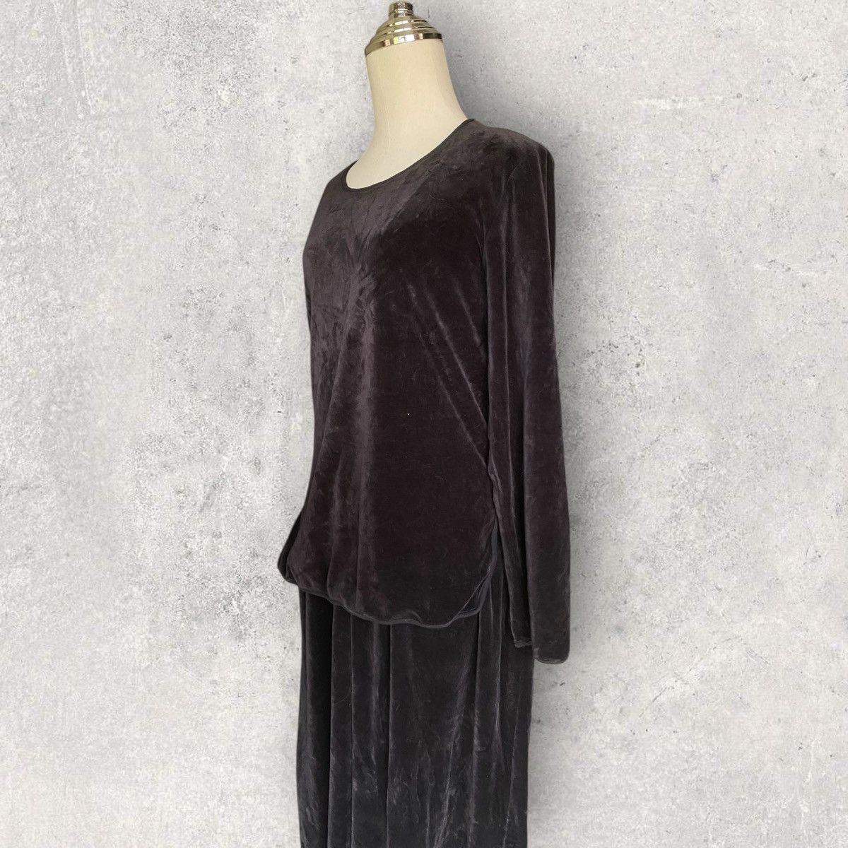 Comme des Garcons Vintage 80’s Velour Layer Dress Size M / US 6-8 / IT 42-44 - 5 Thumbnail