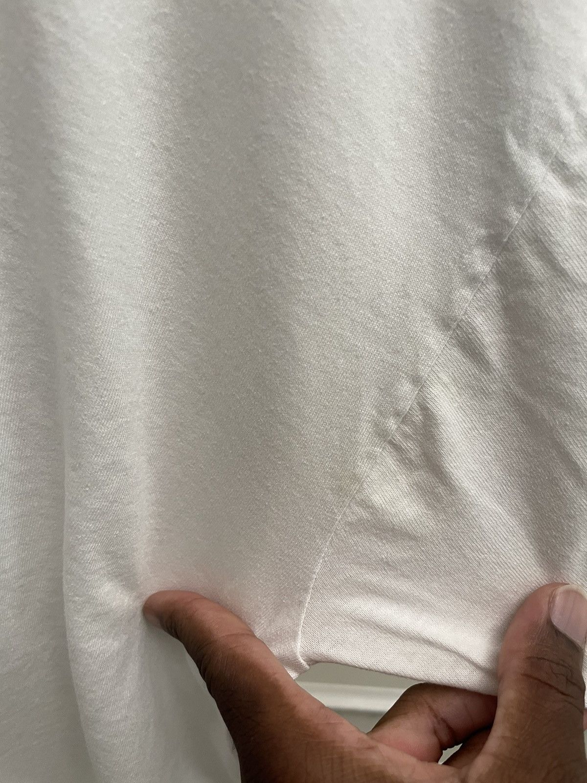 Vintage Vintage 90s White Art Graphic Tee Shirt Unsoundrags Hanes Size US XL / EU 56 / 4 - 5 Thumbnail