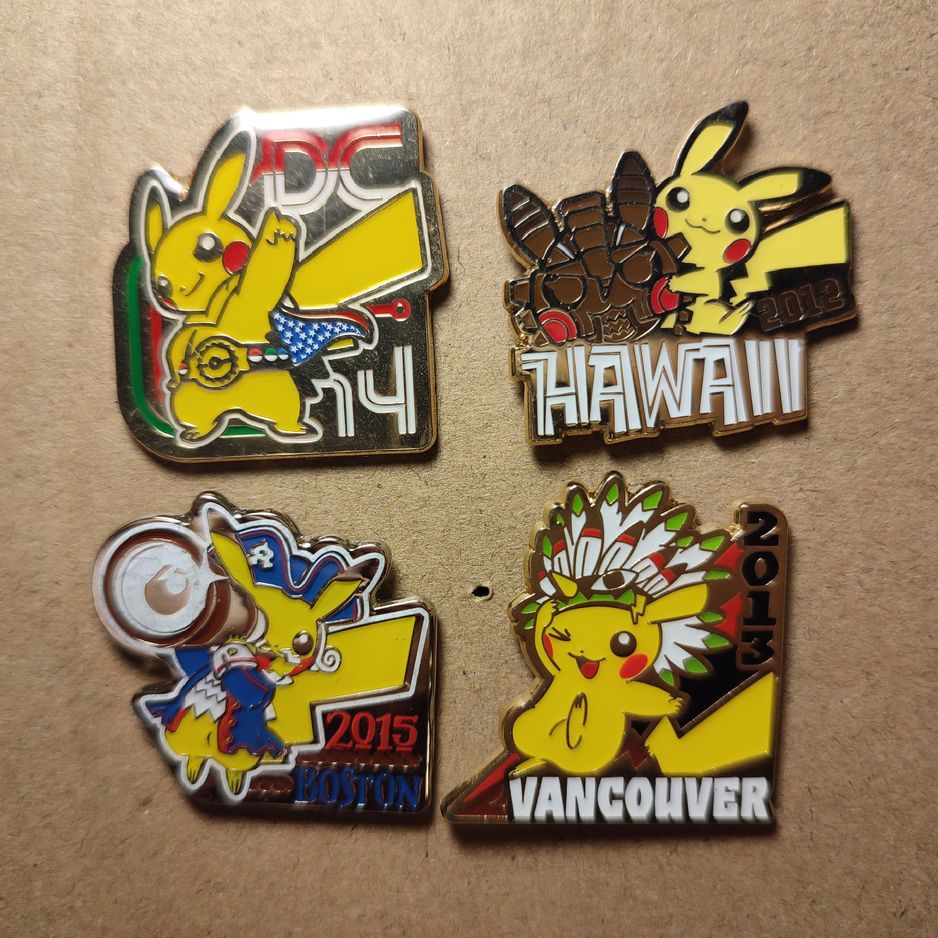 Nintendo Pikachu Cities Official Pokemon Enamel Pins Set | Grailed