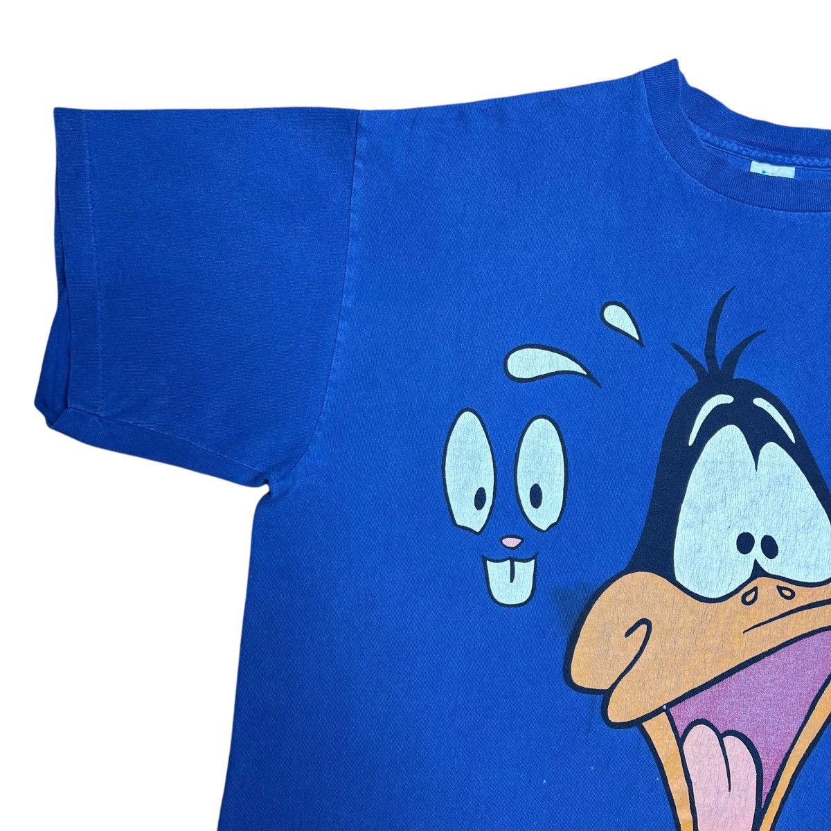 Warner Bros Vtg 1993 Looney Tunes Daffy Ducks Big Face Six Flags T-Shirt Size US XXL / EU 58 / 5 - 7 Thumbnail