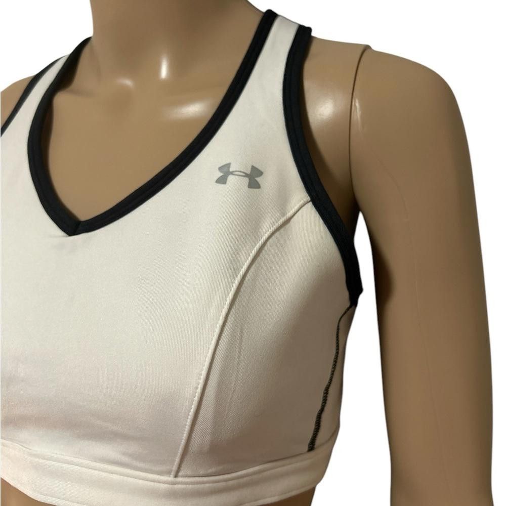 Under Armour Under Armour Women's White Sports Bra Size ONE SIZE - 2 Thumbnail