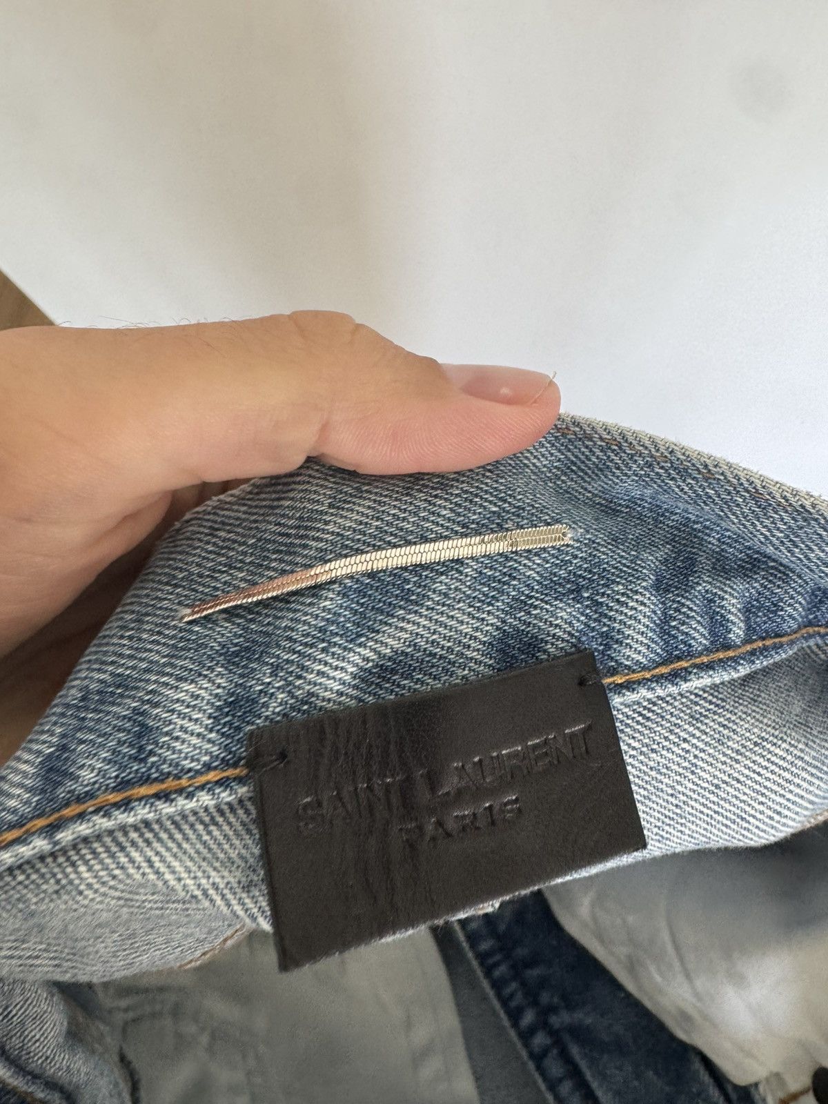 Saint Laurent Paris Lightwash D02 27 Size US 27 - 3 Thumbnail