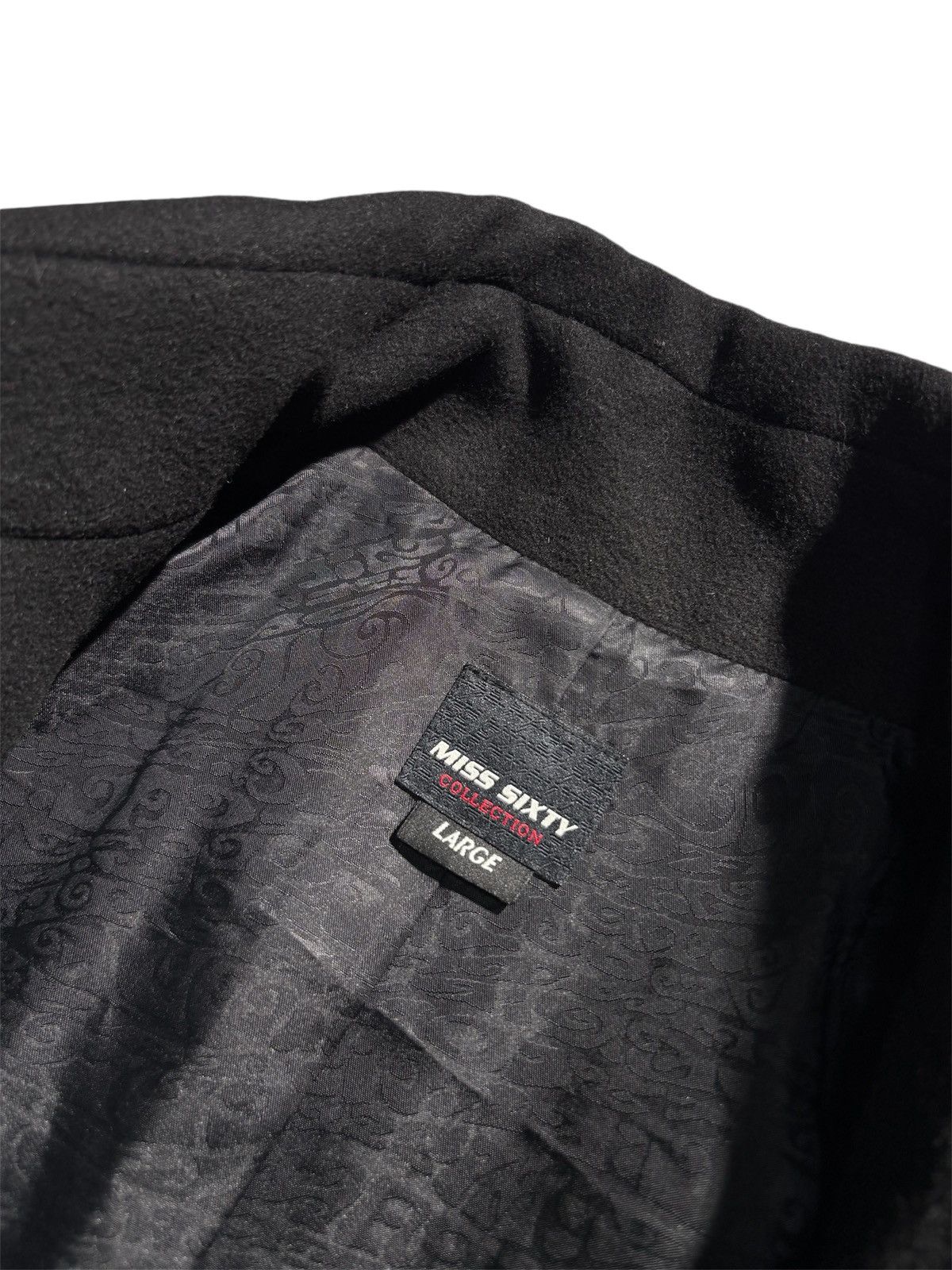 Miss Sixty Y2K Miss Sixty Coat Heavy Japanese Avantgarde Style Size L / US 10 / IT 46 - 4 Thumbnail