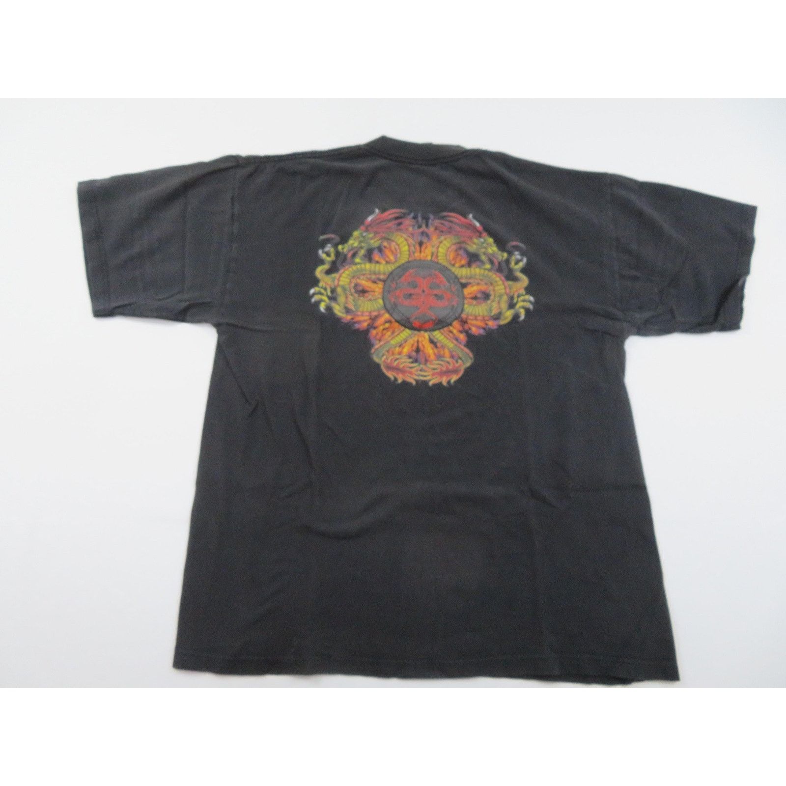 Giant Dragon Double Sided Graphic Black T-shirt, Size XL Y2K Size US XL / EU 56 / 4 - 1 Thumbnail