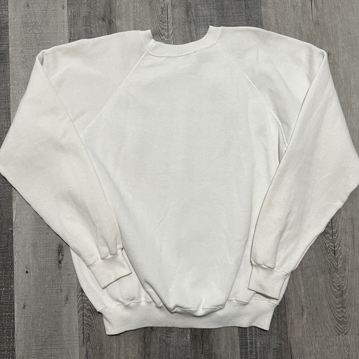 Hanes × Vintage VTG 1980s Teachers Are Never Appreciated White Sweatshirt Size XL / US 12-14 / IT 48-50 - 3 Thumbnail