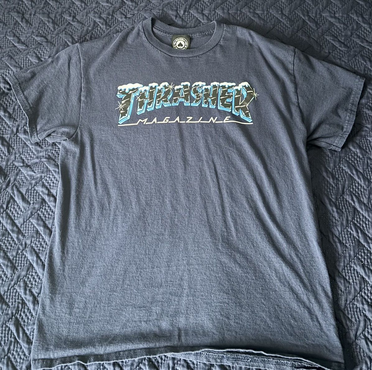 Thrasher Thrasher Magazine Navy Blue T-Shirt Size US M / EU 48-50 / 2 - 1 Thumbnail